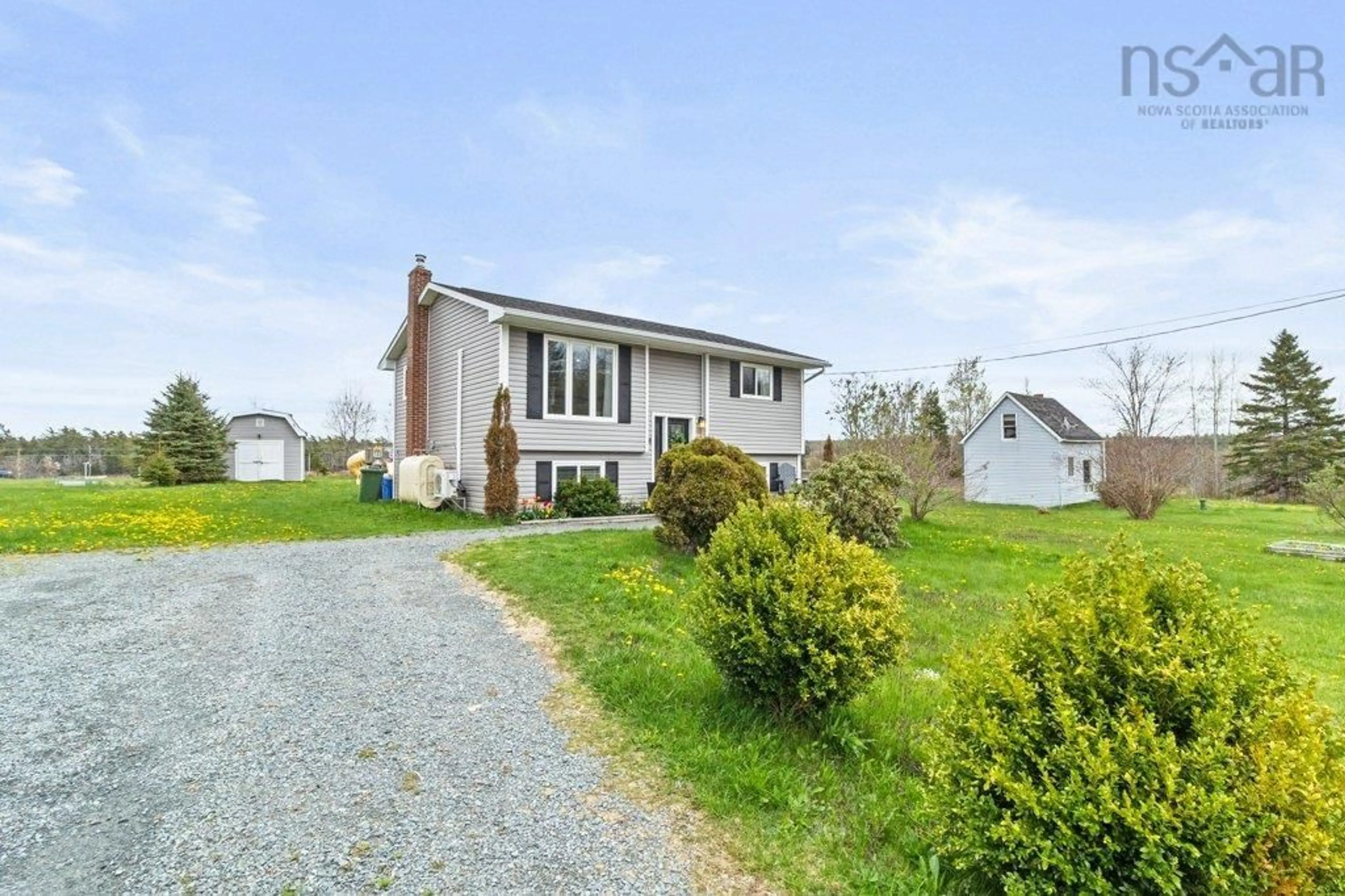 A pic from outside/outdoor area/front of a property/back of a property/a pic from drone, water/lake/river/ocean view for 61 Halls Rd, Enfield Nova Scotia B2T 1C4