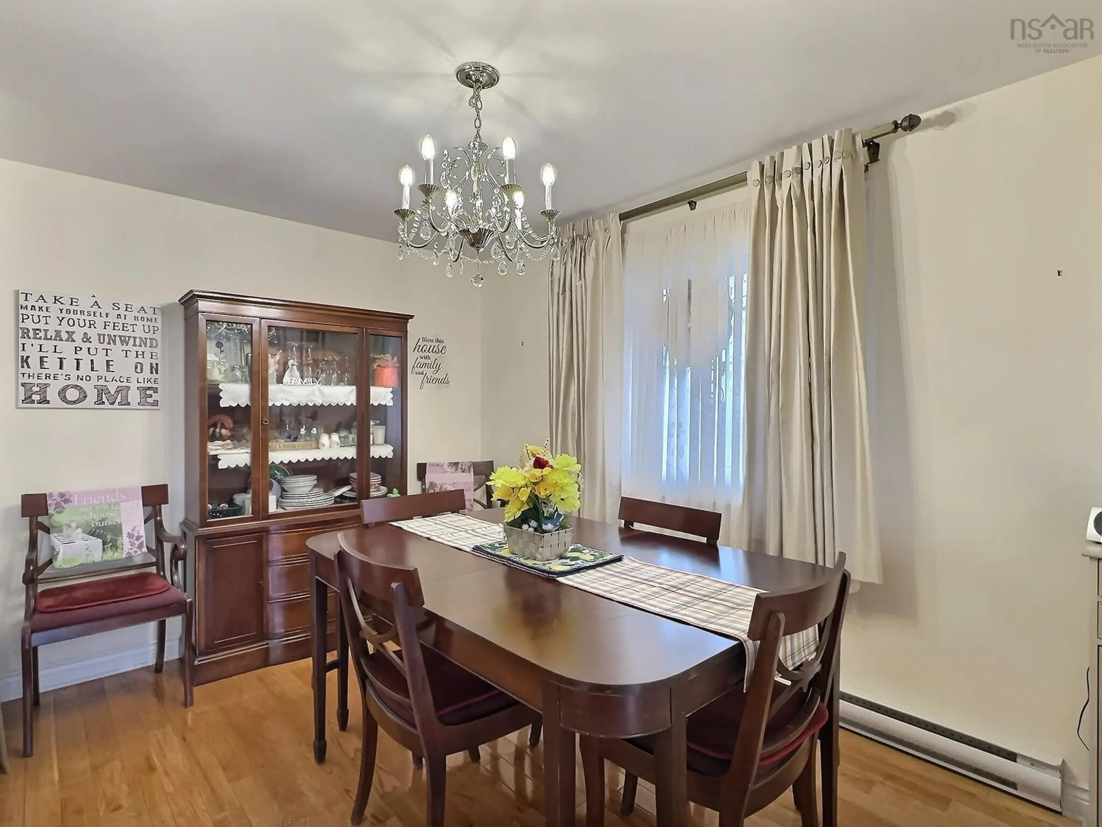 Dining room, wood/laminate floor for 16 Thompson Dr, Bible Hill Nova Scotia B2N 5L6