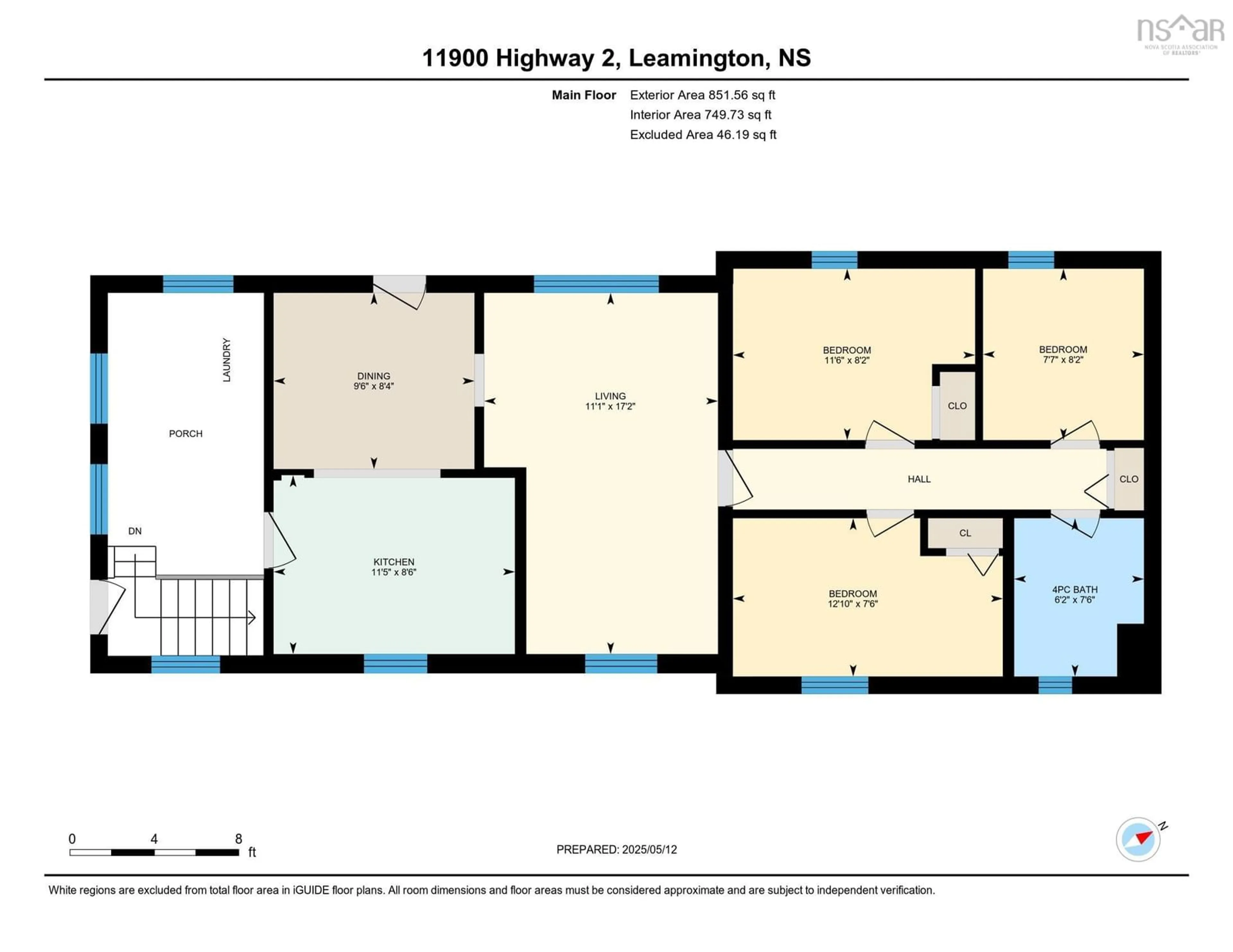 Floor plan for 11900 Highway 2, Leamington Nova Scotia B0M 1X0