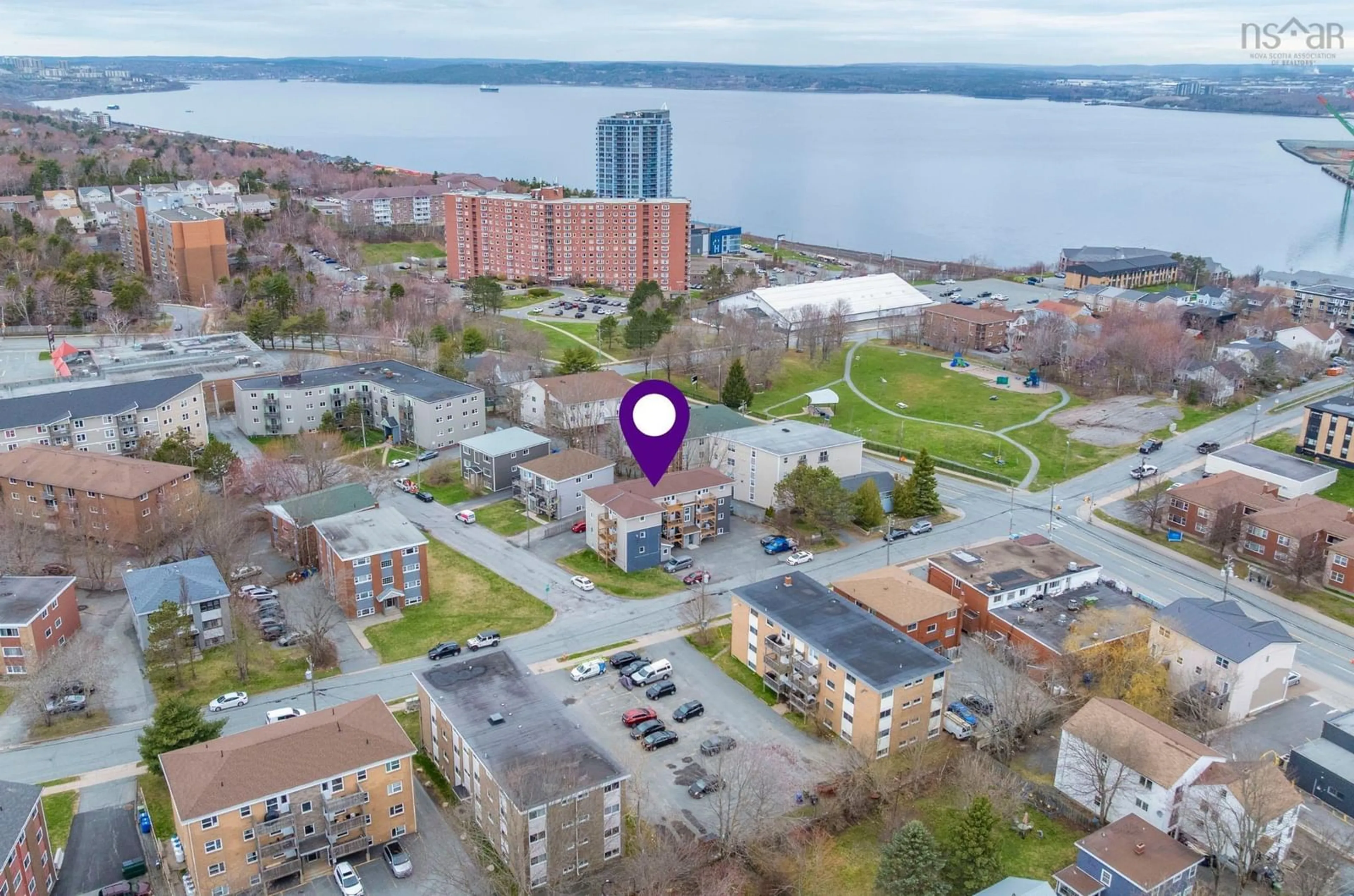 A pic from outside/outdoor area/front of a property/back of a property/a pic from drone, water/lake/river/ocean view for 85/85A Evans Ave, Fairview Nova Scotia B3M 1C7