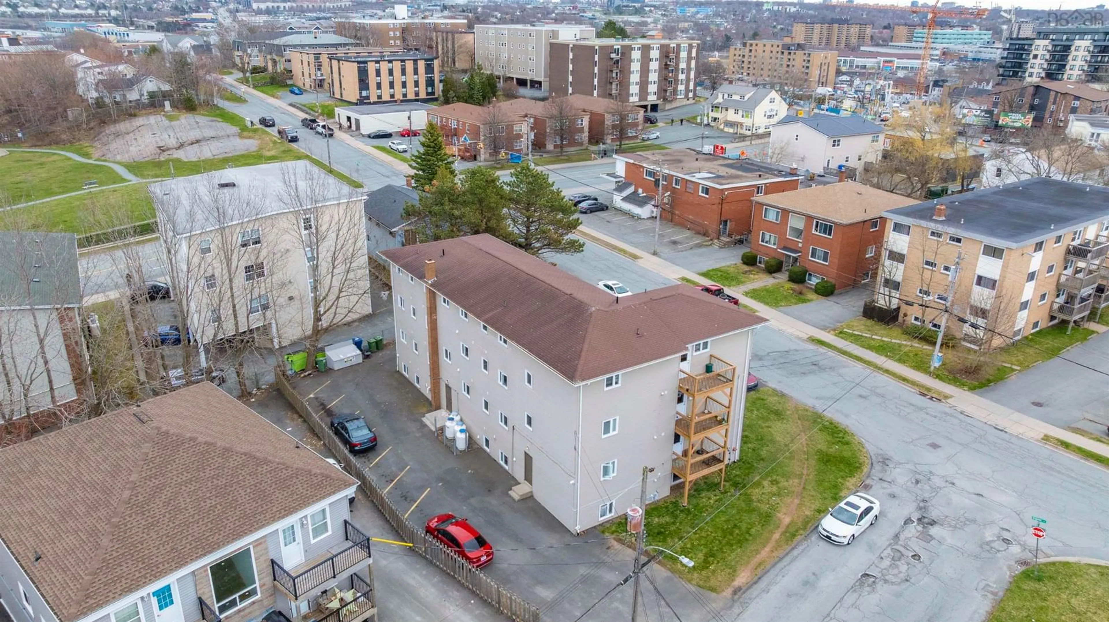 A pic from outside/outdoor area/front of a property/back of a property/a pic from drone, city buildings view from balcony for 85/85A Evans Ave, Fairview Nova Scotia B3M 1C7