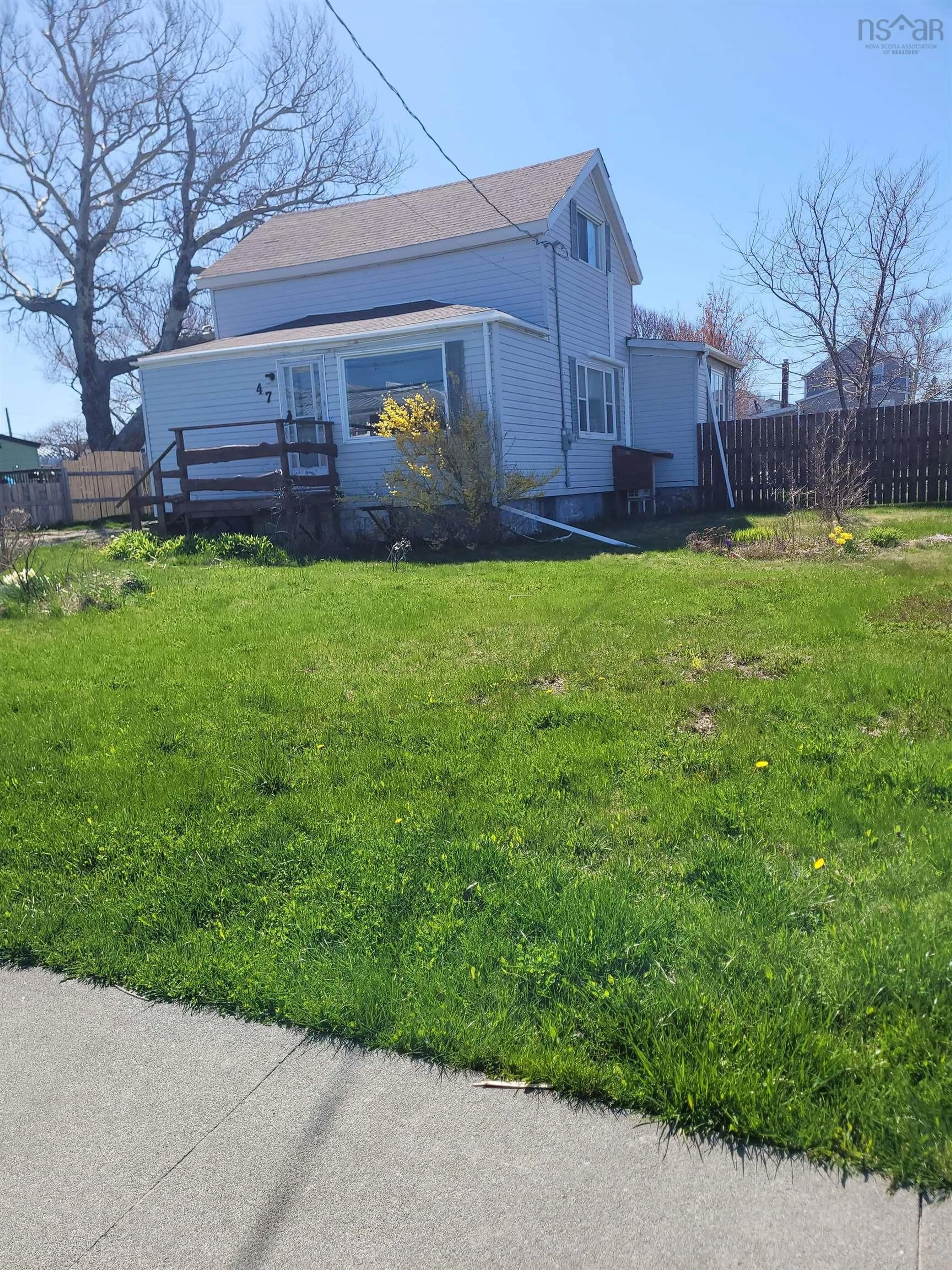 A pic from outside/outdoor area/front of a property/back of a property/a pic from drone, street for 47 Sterling Rd, Glace Bay Nova Scotia B1A 3X8