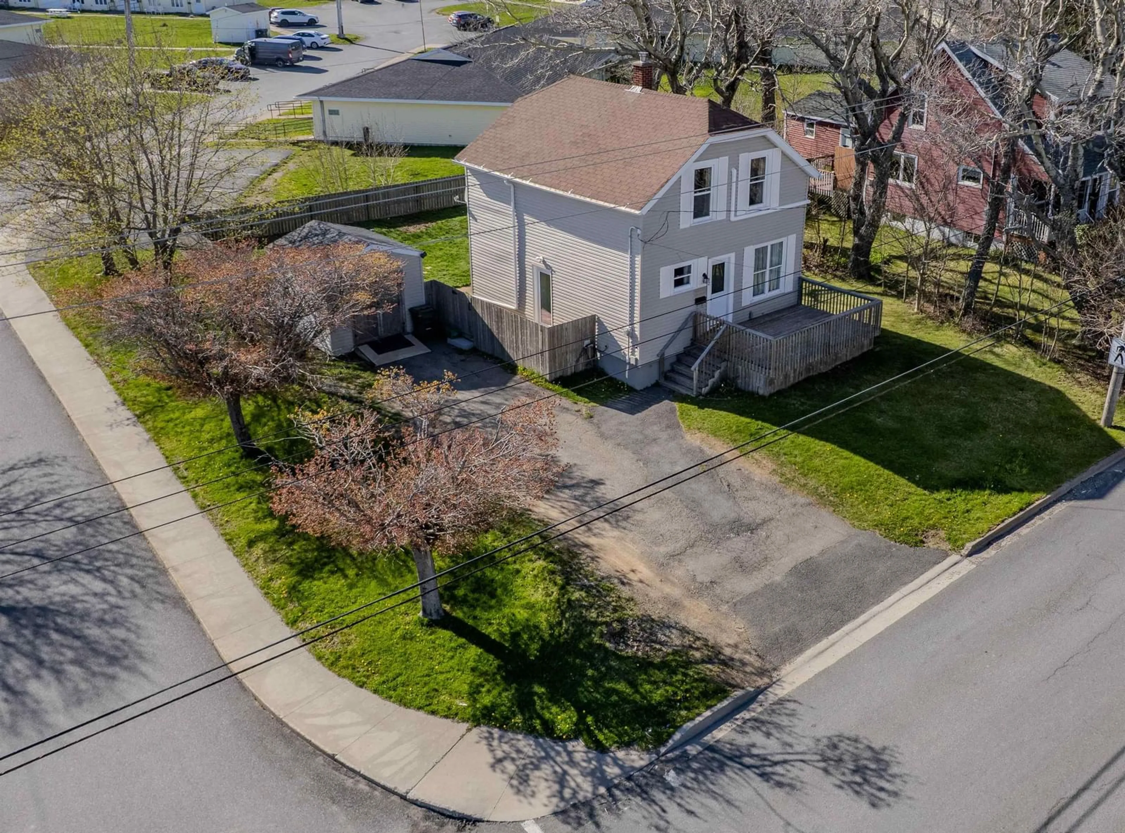 A pic from outside/outdoor area/front of a property/back of a property/a pic from drone, street for 82 Nolans Lane, Glace Bay Nova Scotia B1A 3A9
