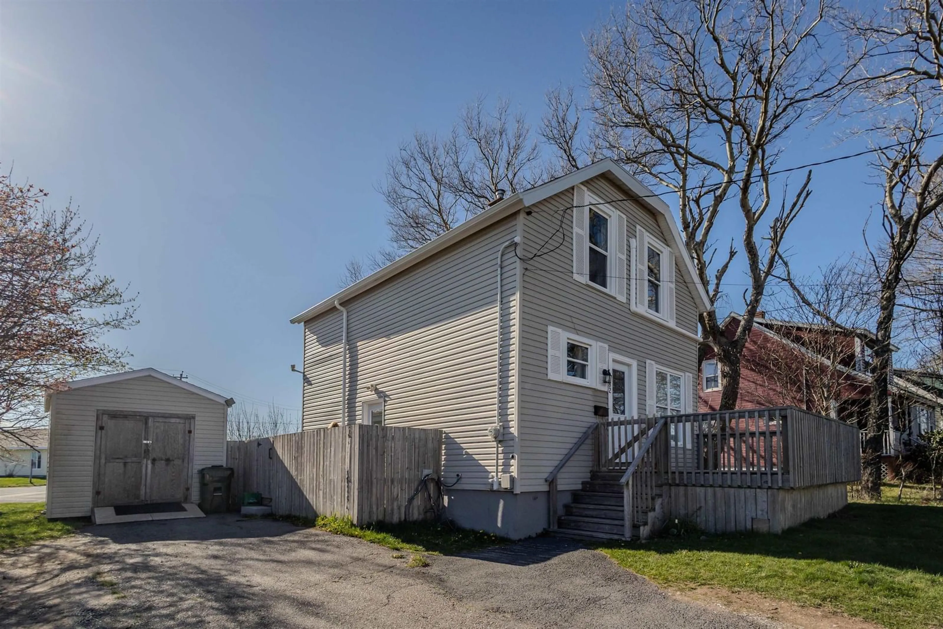 A pic from outside/outdoor area/front of a property/back of a property/a pic from drone, street for 82 Nolans Lane, Glace Bay Nova Scotia B1A 3A9