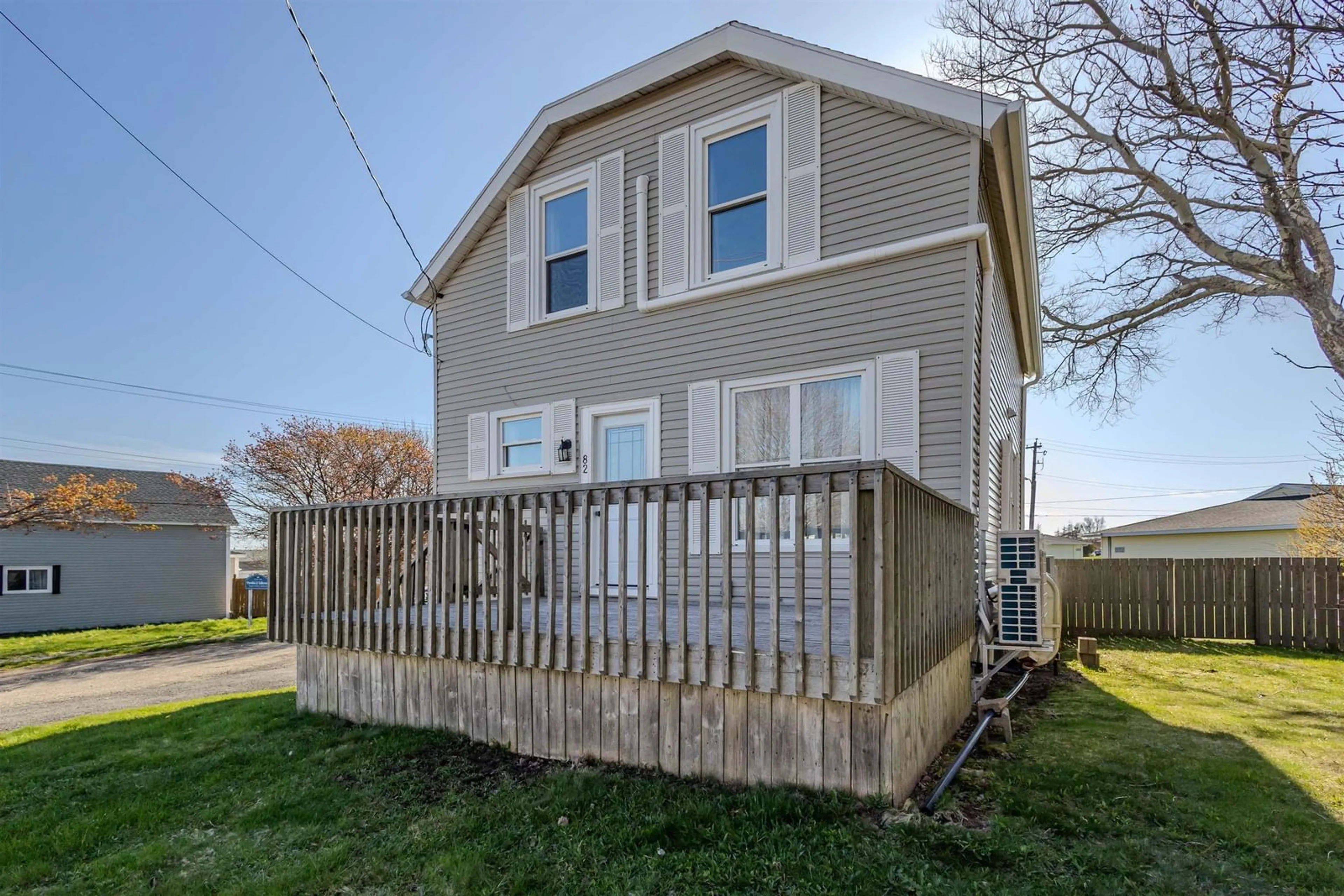 Home with vinyl exterior material, street for 82 Nolans Lane, Glace Bay Nova Scotia B1A 3A9