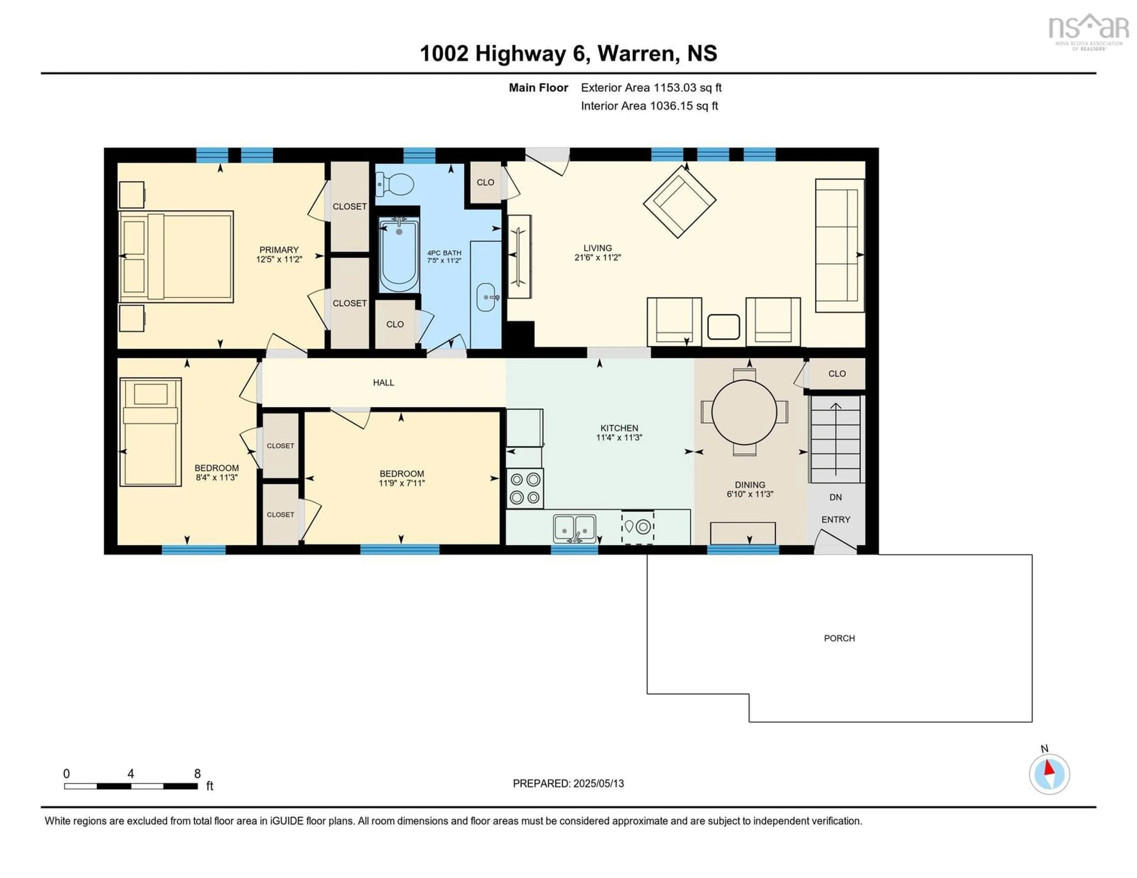 Floor plan for 1002 Highway 6, Warren Nova Scotia B4H 3Y2