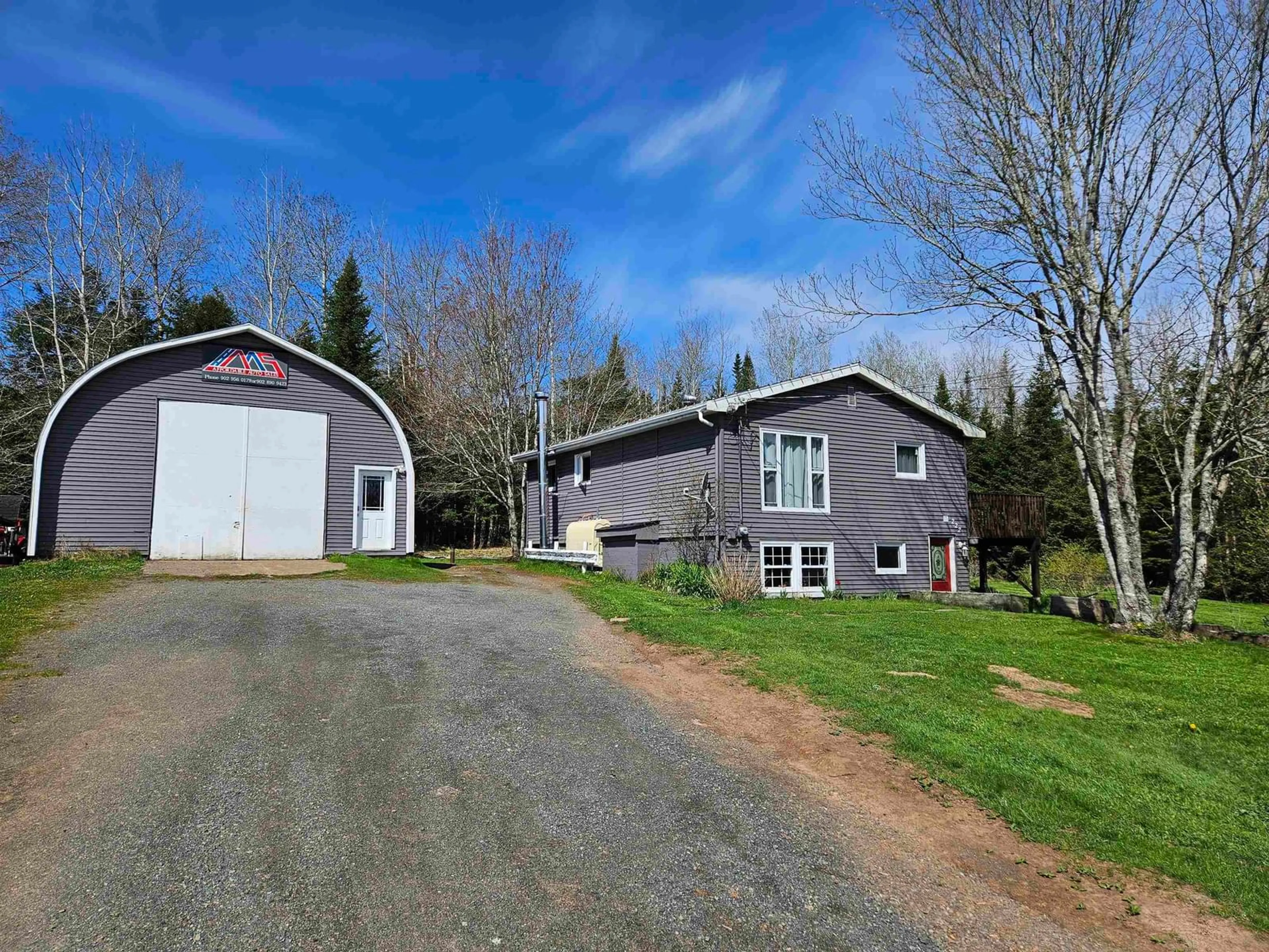 A pic from outside/outdoor area/front of a property/back of a property/a pic from drone, unknown for 222 John Bell Rd, Brookfield Nova Scotia B0N 1C0