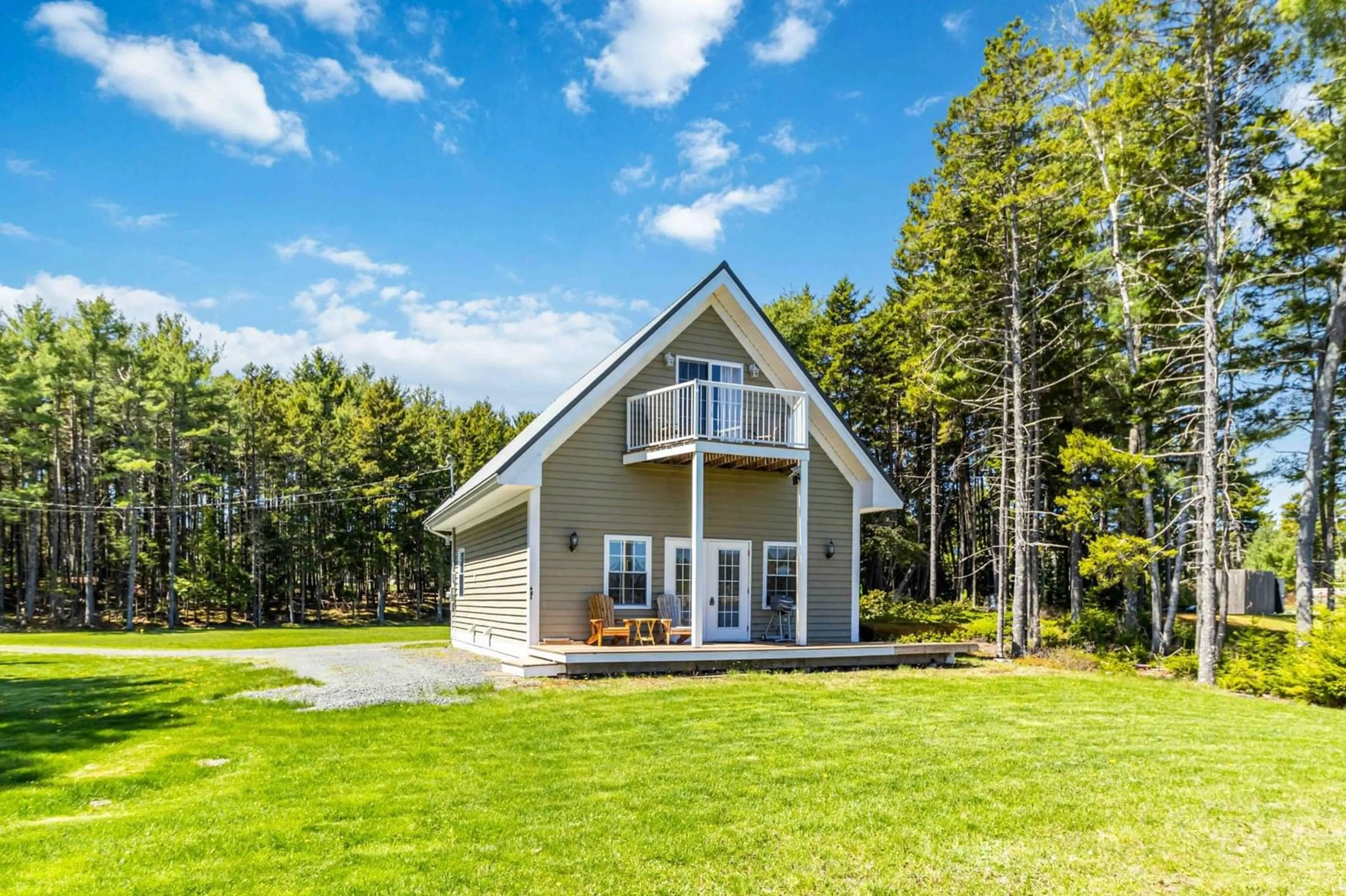 Home with vinyl exterior material, water/lake/river/ocean view for 413 Hermans Island Rd, Sunnybrook Nova Scotia B0J 2E0
