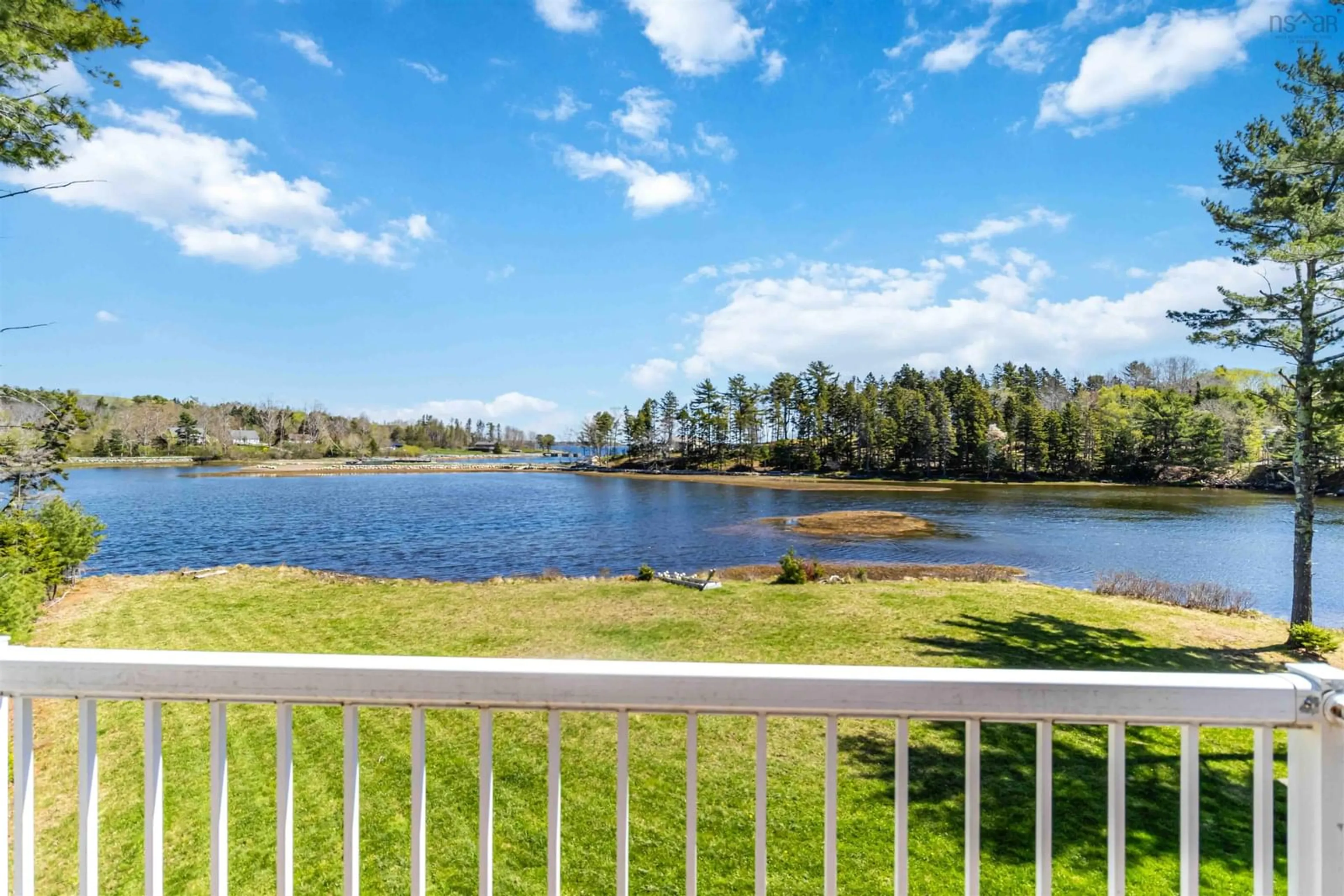 Patio, water/lake/river/ocean view for 413 Hermans Island Rd, Sunnybrook Nova Scotia B0J 2E0