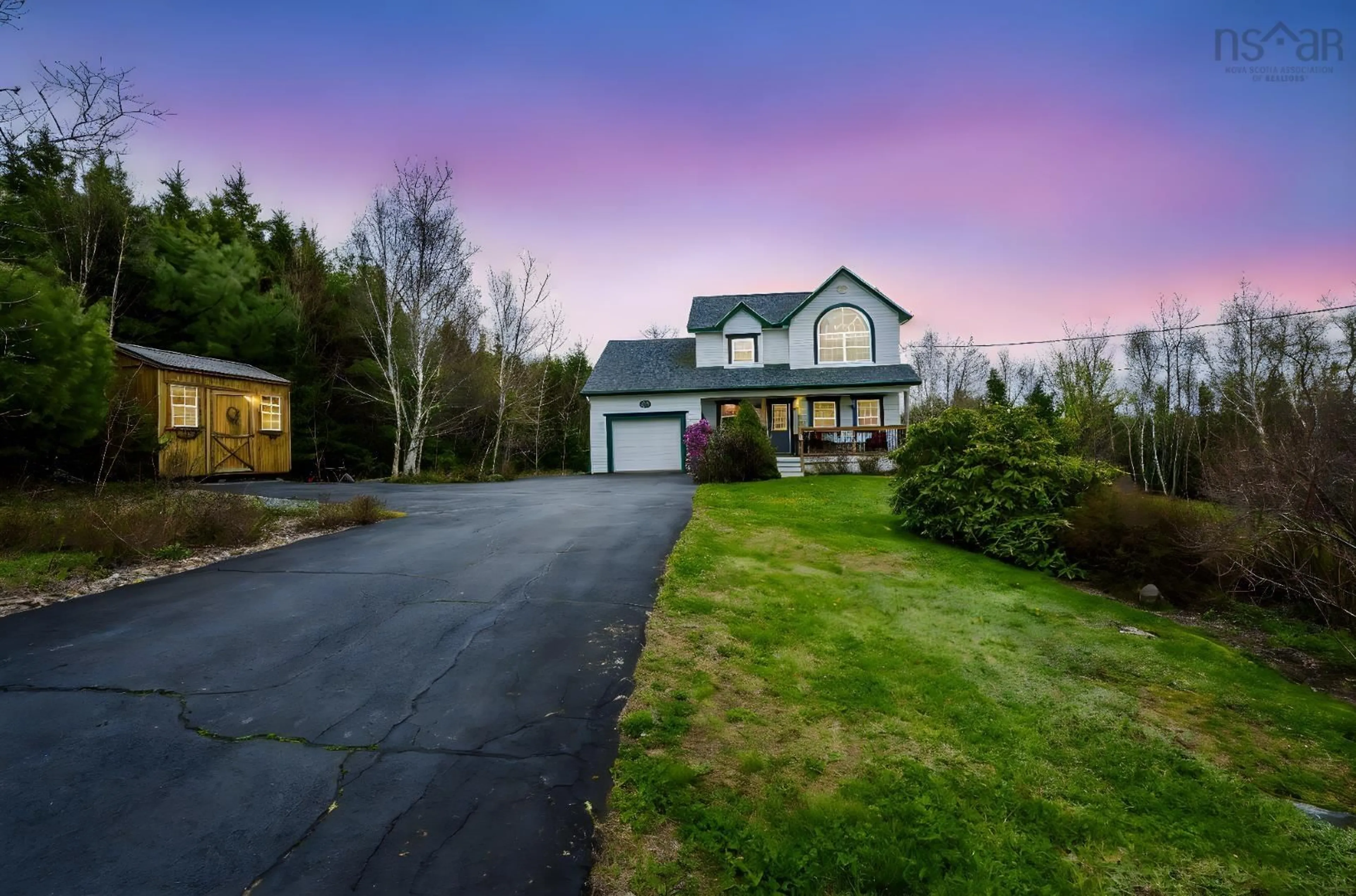 A pic from outside/outdoor area/front of a property/back of a property/a pic from drone, street for 372 St. George Blvd, Hammonds Plains Nova Scotia B4B 1T2