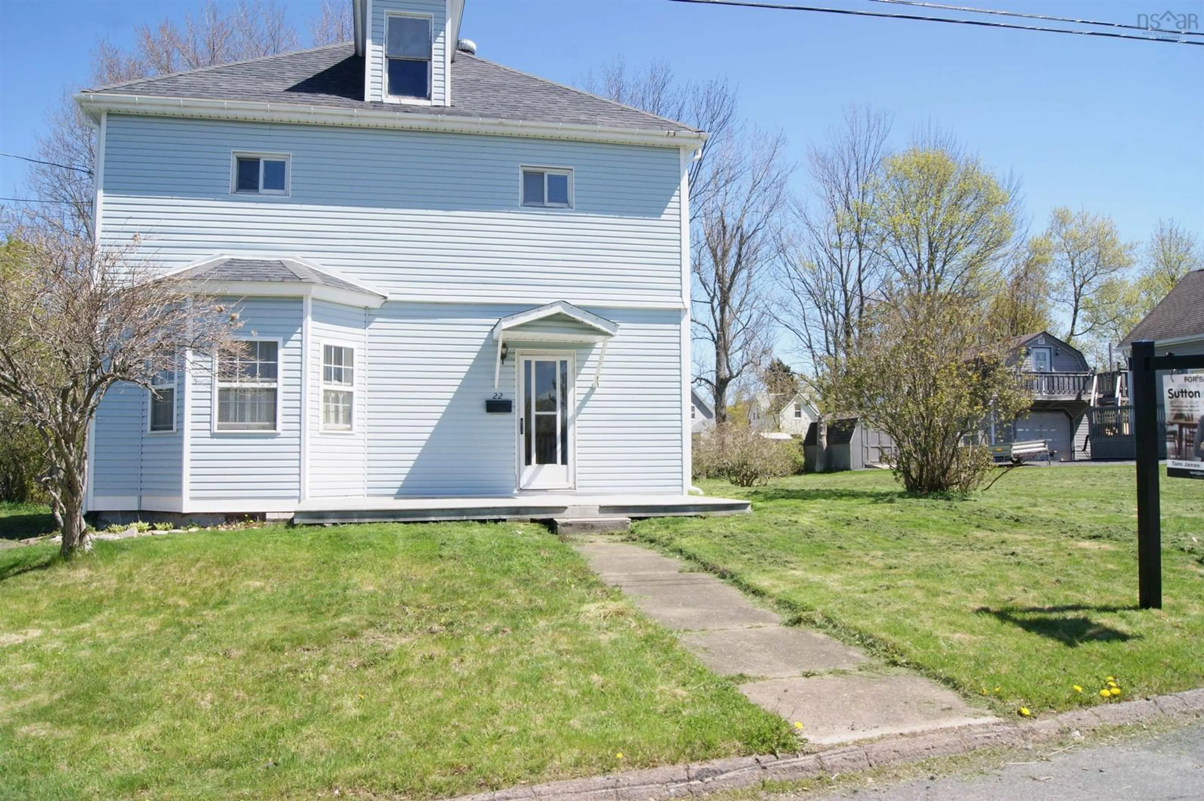 A pic from outside/outdoor area/front of a property/back of a property/a pic from drone, street for 22 Liberty Ave, New Glasgow Nova Scotia B2H 4C8