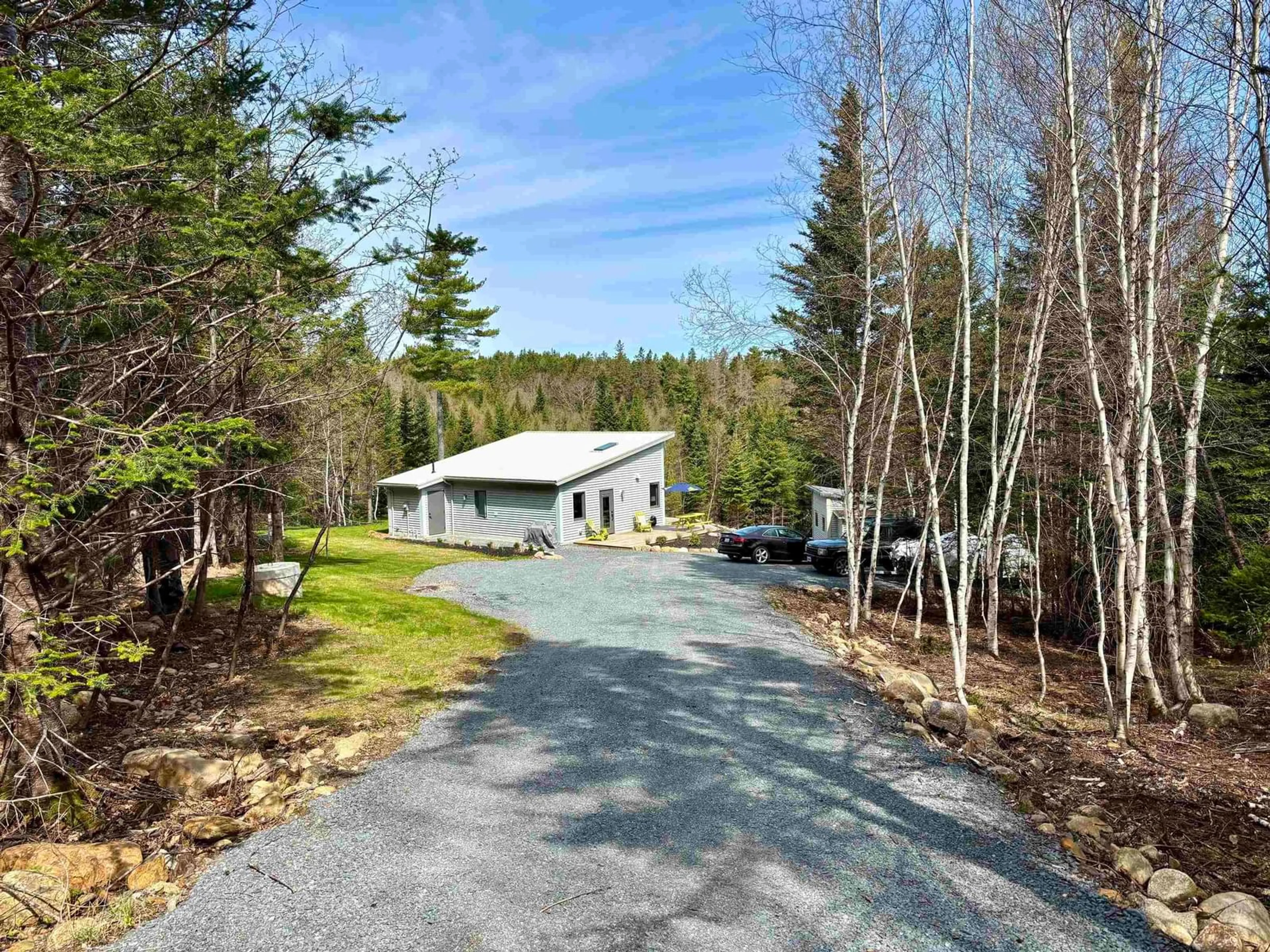 A pic from outside/outdoor area/front of a property/back of a property/a pic from drone, unknown for 74 Old Oakland Rd, Indian Point Nova Scotia B0J 2E0