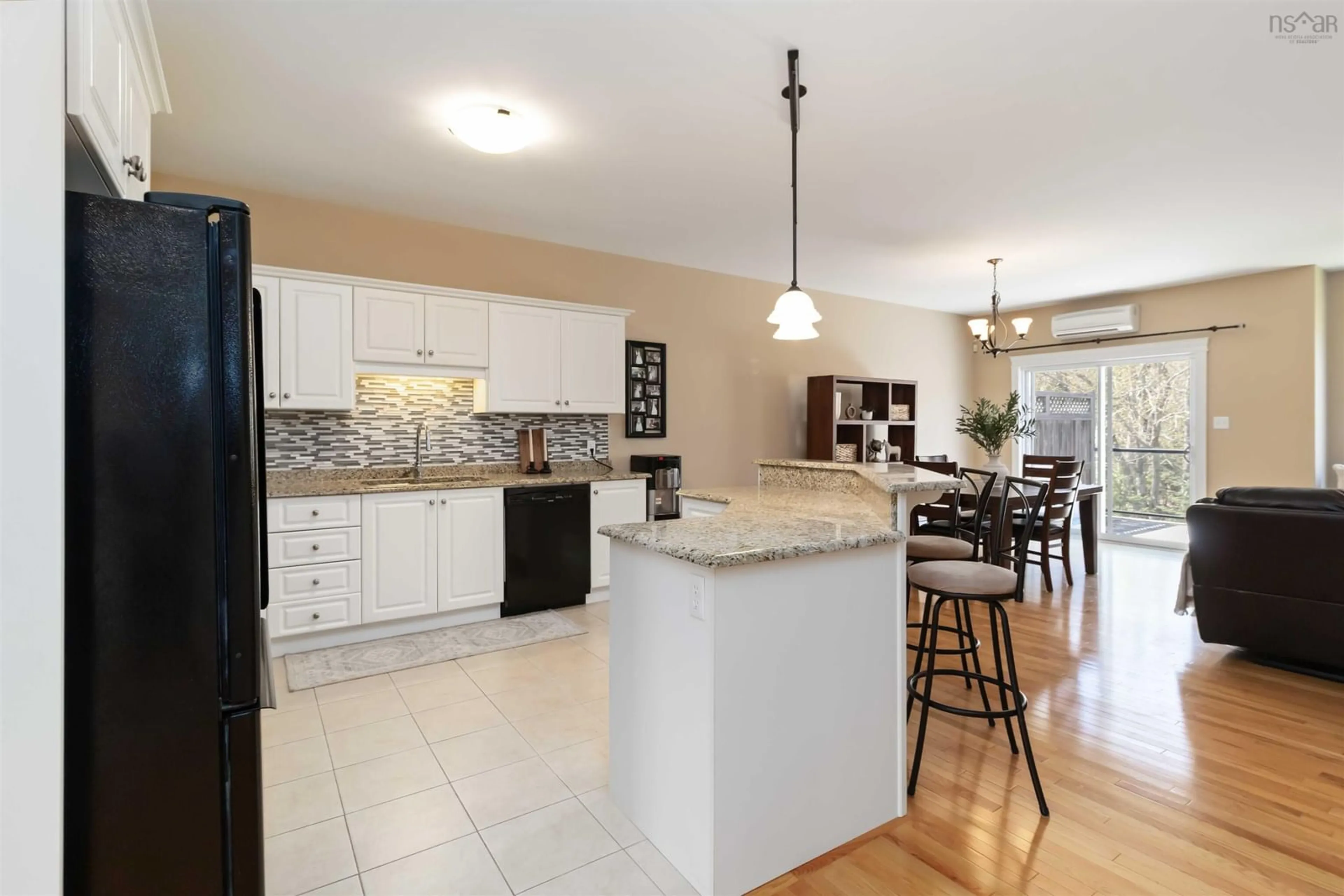 Open concept kitchen, ceramic/tile floor for 12 Kirkwood Crt, Bedford Nova Scotia B4A 0A8