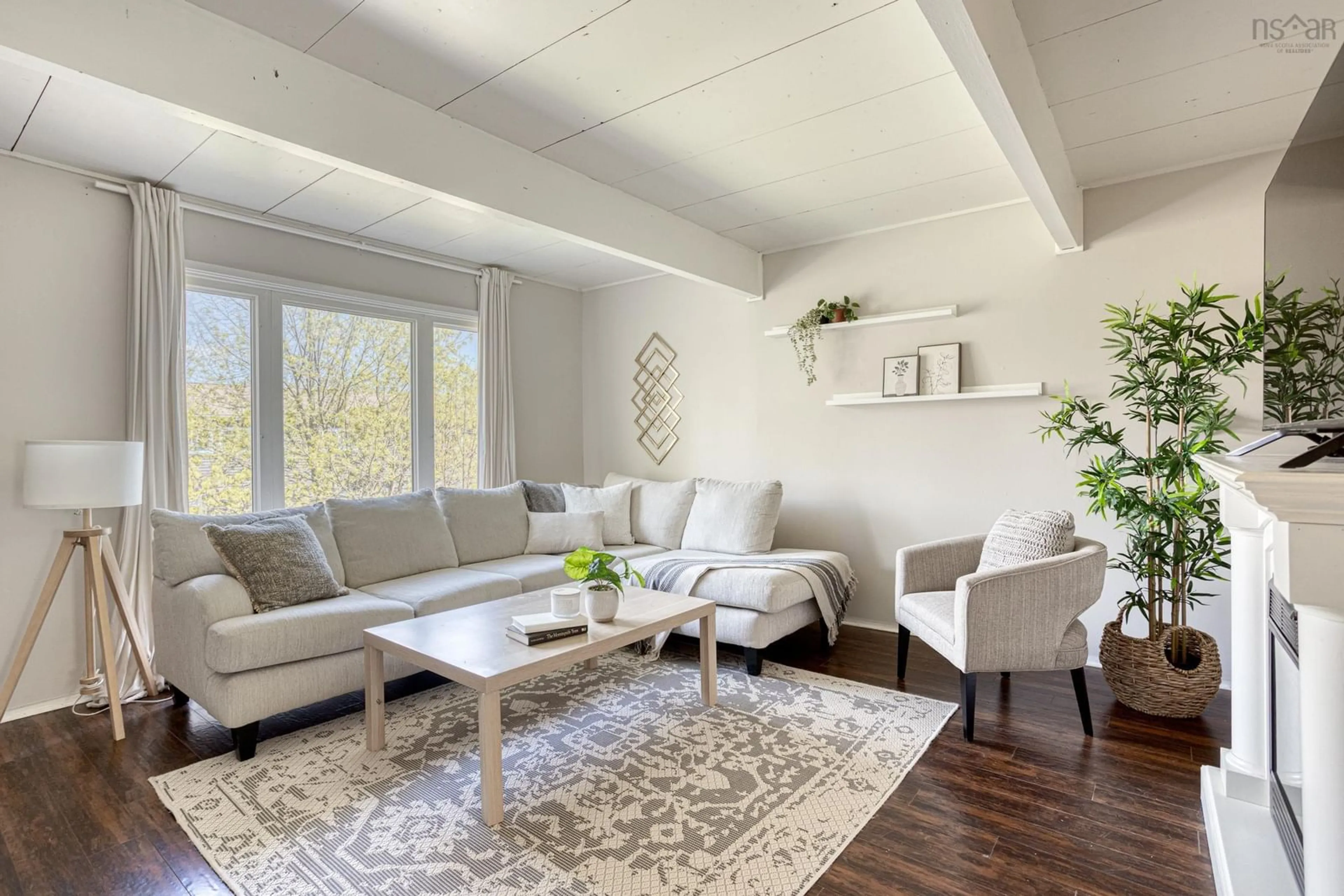 Living room with furniture, wood/laminate floor for 119 Ridge Valley Rd, Halifax Nova Scotia B3P 2K1