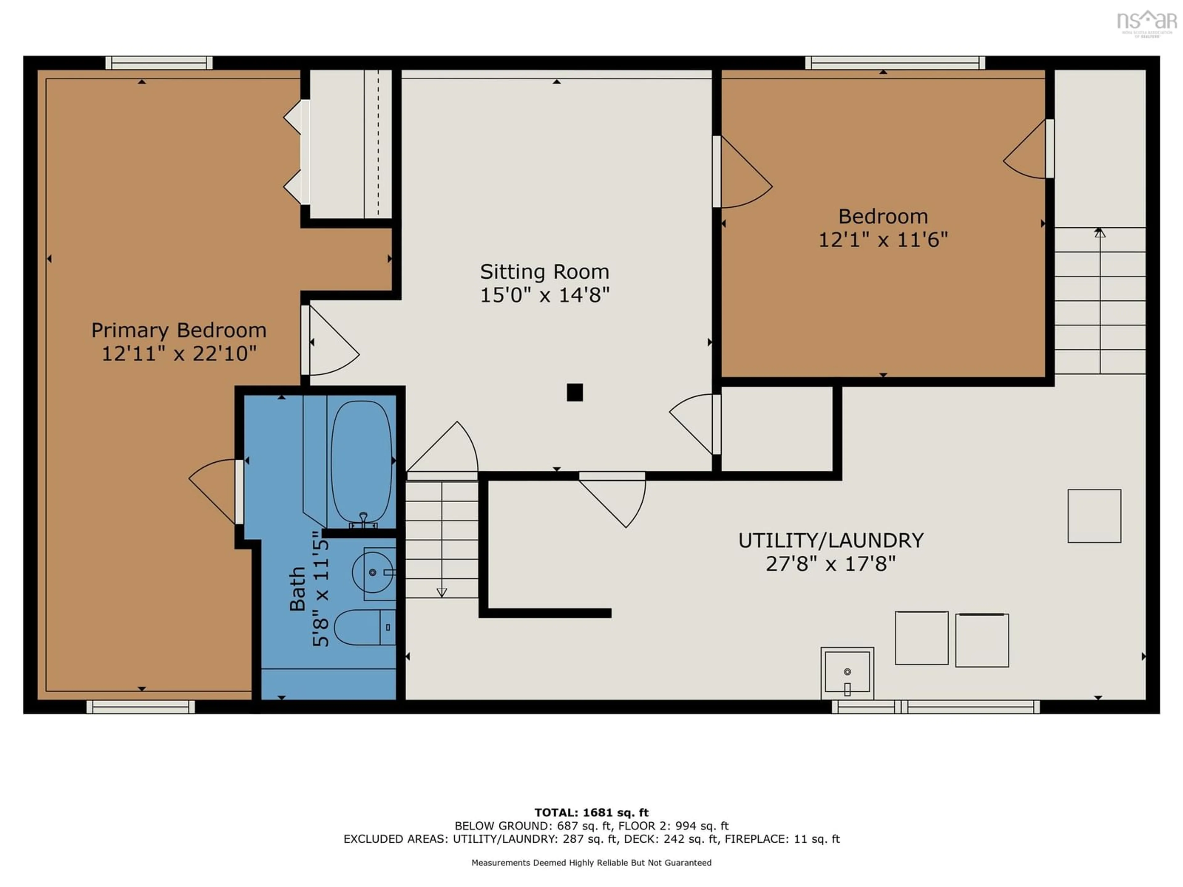 Floor plan for 5 Seawood Ave, Lower Sackville Nova Scotia B4C 2L1