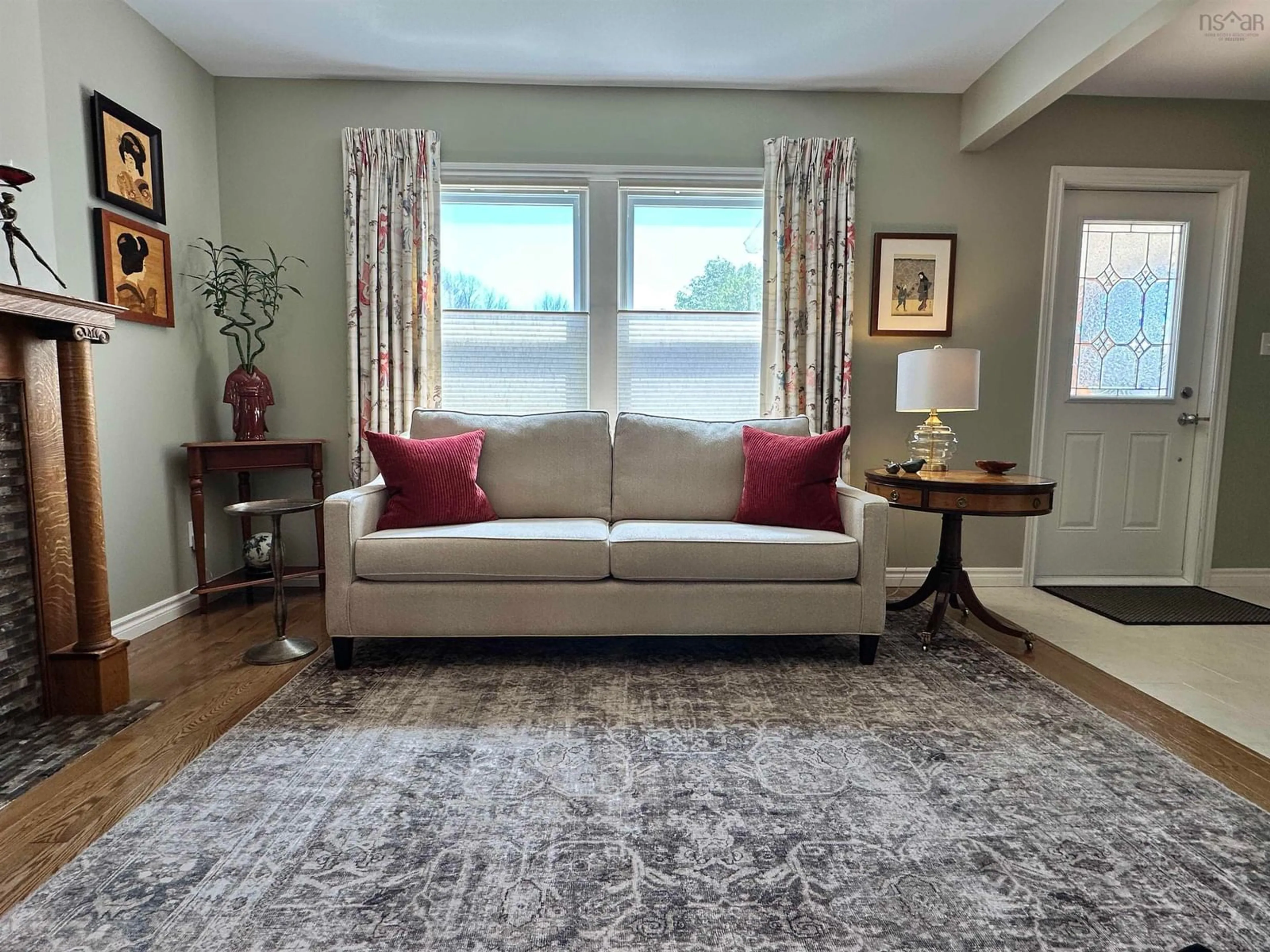 Living room with furniture, carpet floor for 1 Markland Ave, Brooklyn Nova Scotia B0J 1H0