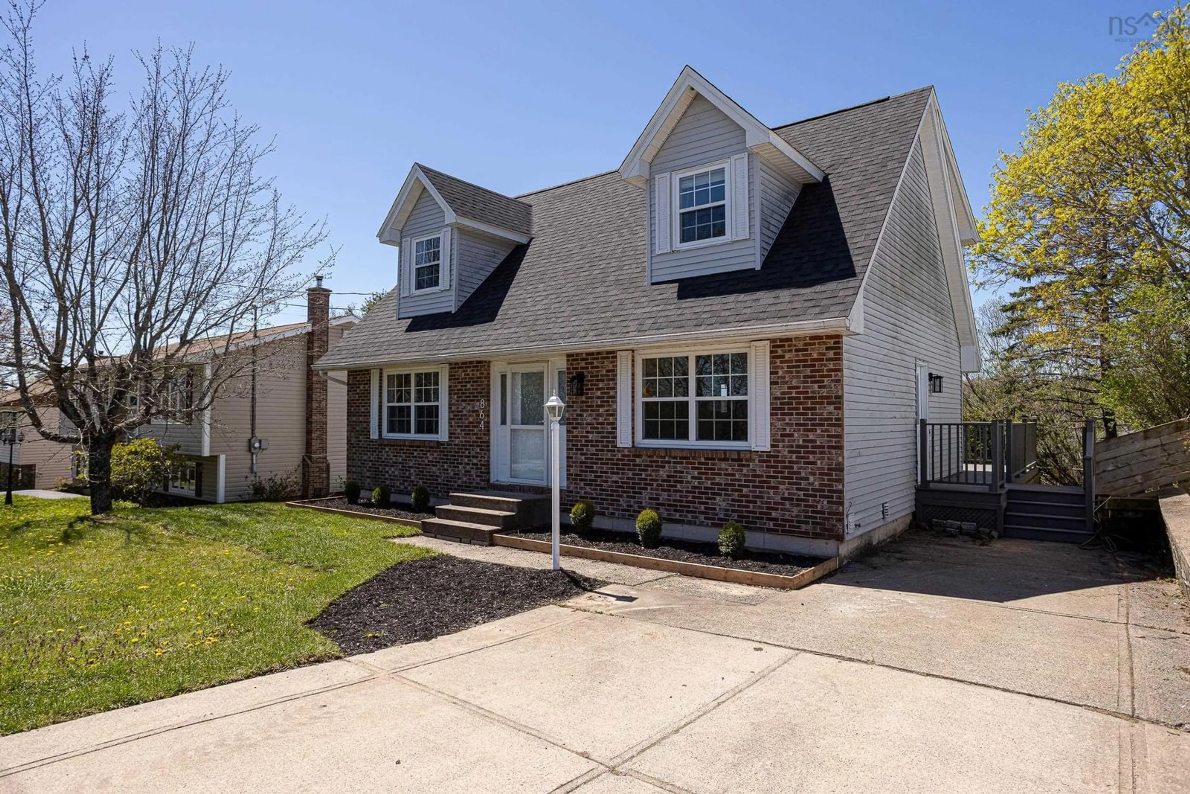 Home with vinyl exterior material, street for 864 Old Sackville Rd, Sackville Nova Scotia B4E 1R1