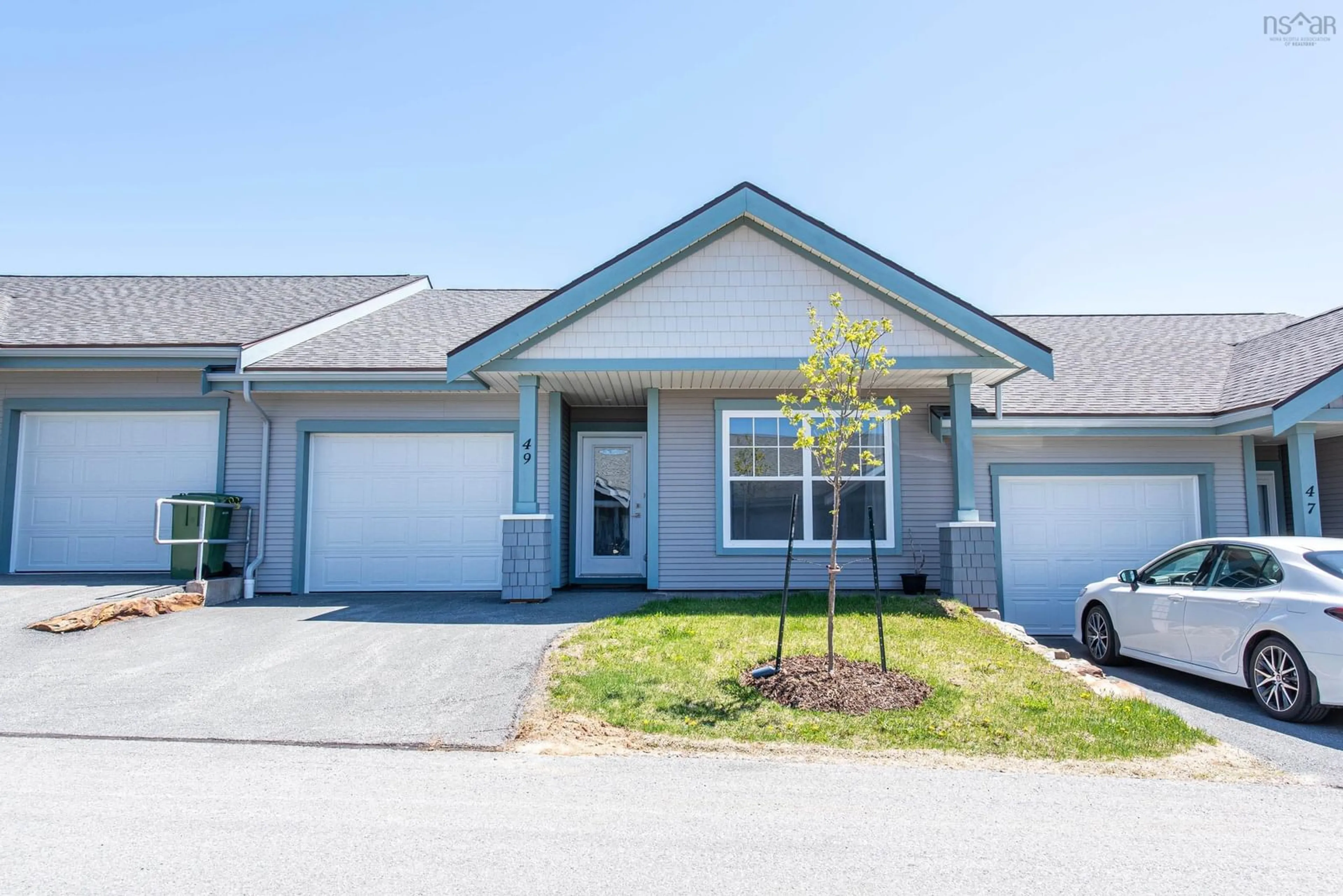Home with vinyl exterior material, street for 49 Candytuft Close, Eastern Passage Nova Scotia B3G 0E4