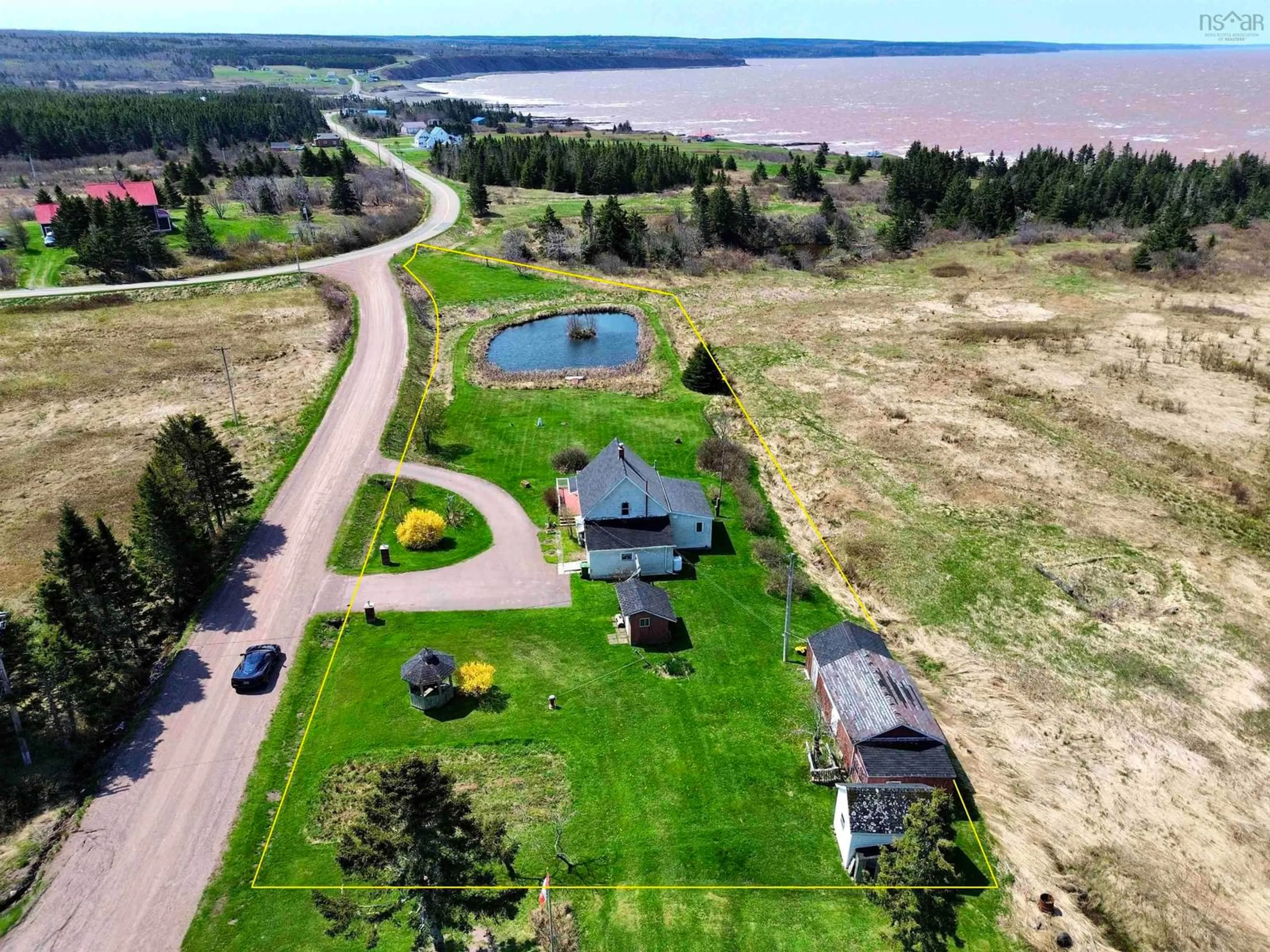 A pic from outside/outdoor area/front of a property/back of a property/a pic from drone, water/lake/river/ocean view for 773 Lower Cove Rd, Lower Cove Nova Scotia B0L 1A0