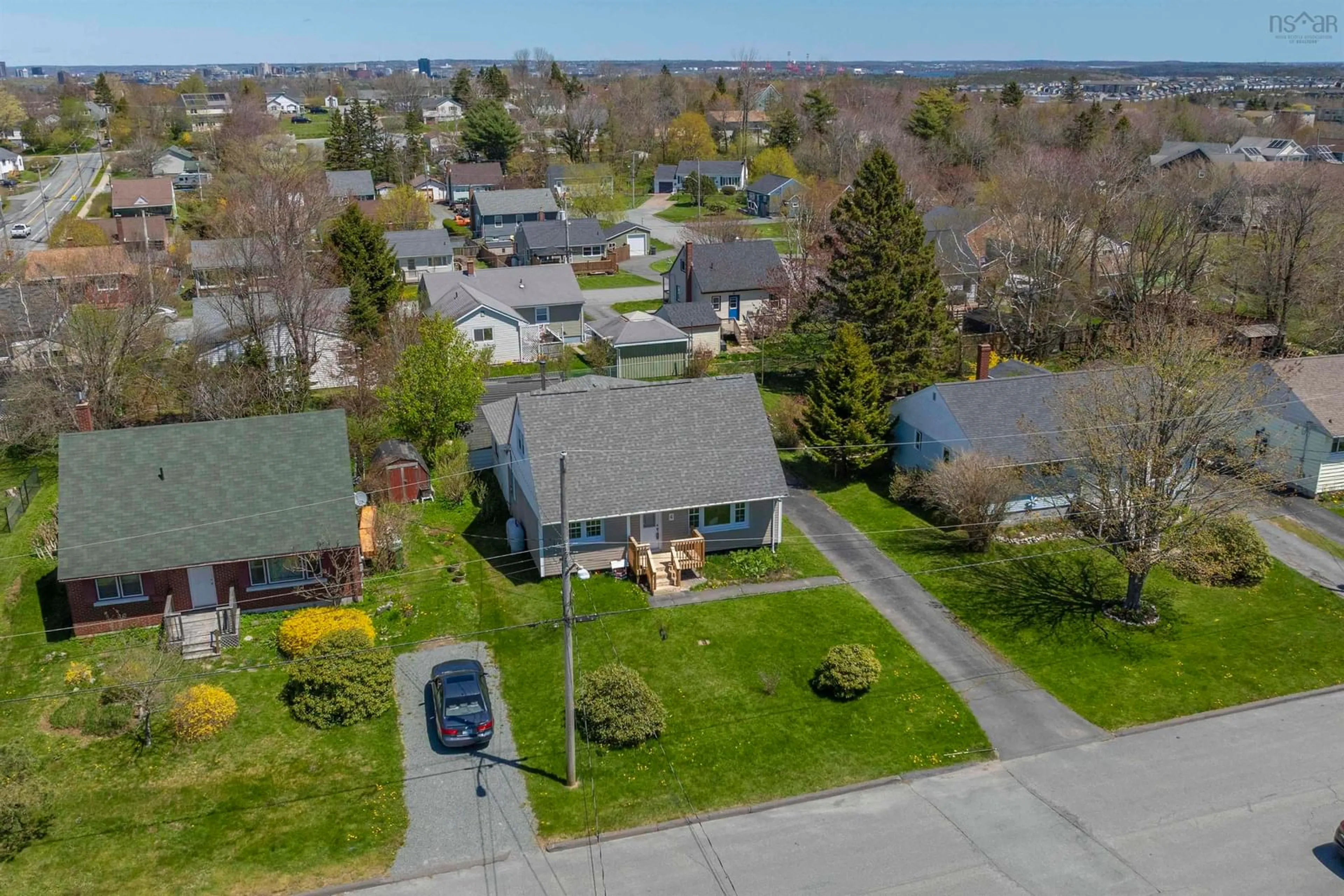 A pic from outside/outdoor area/front of a property/back of a property/a pic from drone, street for 6 Birchfield Cres, Spryfield Nova Scotia B3R 2E7