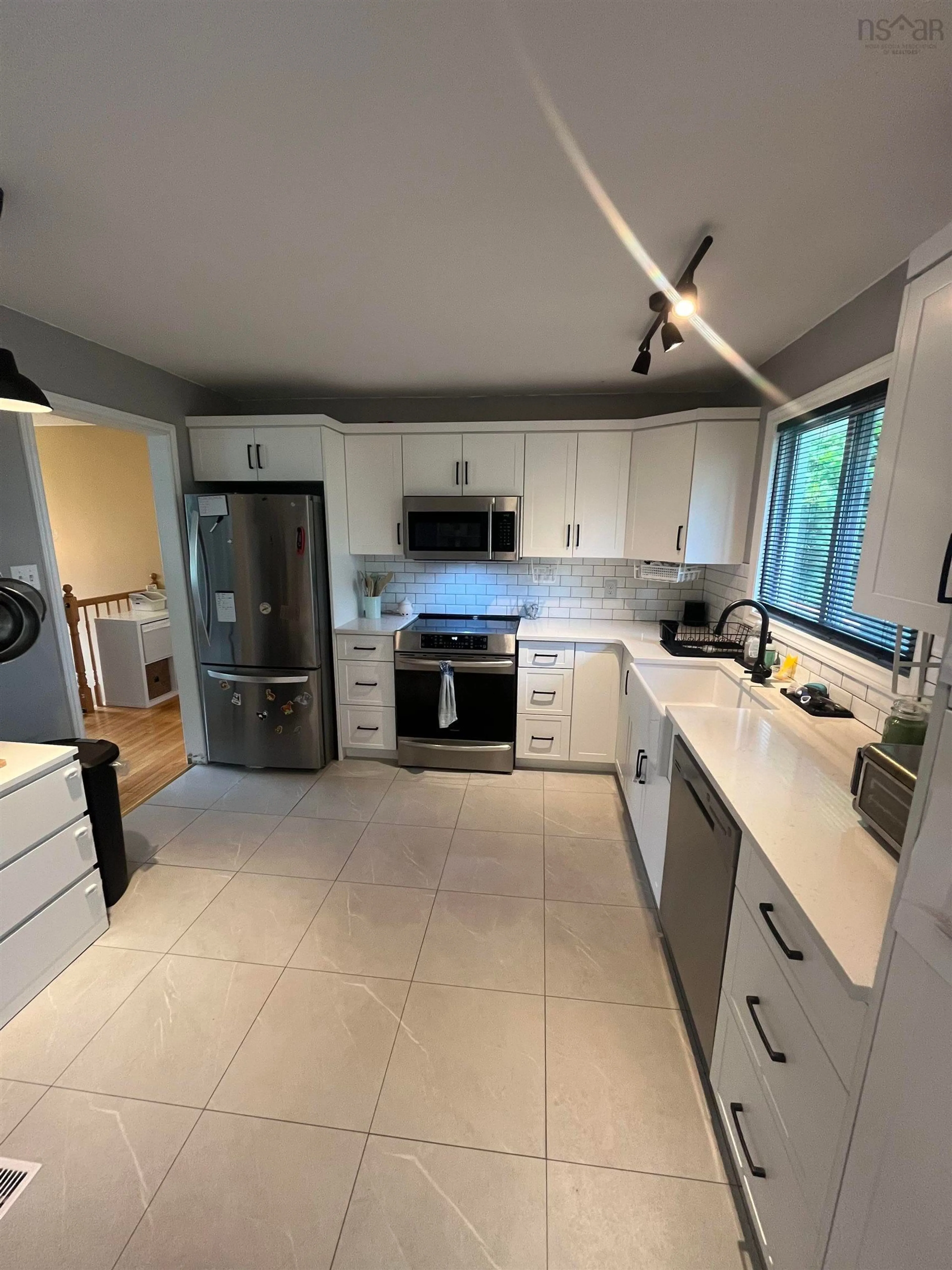 Open concept kitchen, ceramic/tile floor for 87 Aspenway Cres, Dartmouth Nova Scotia B2V 1H7