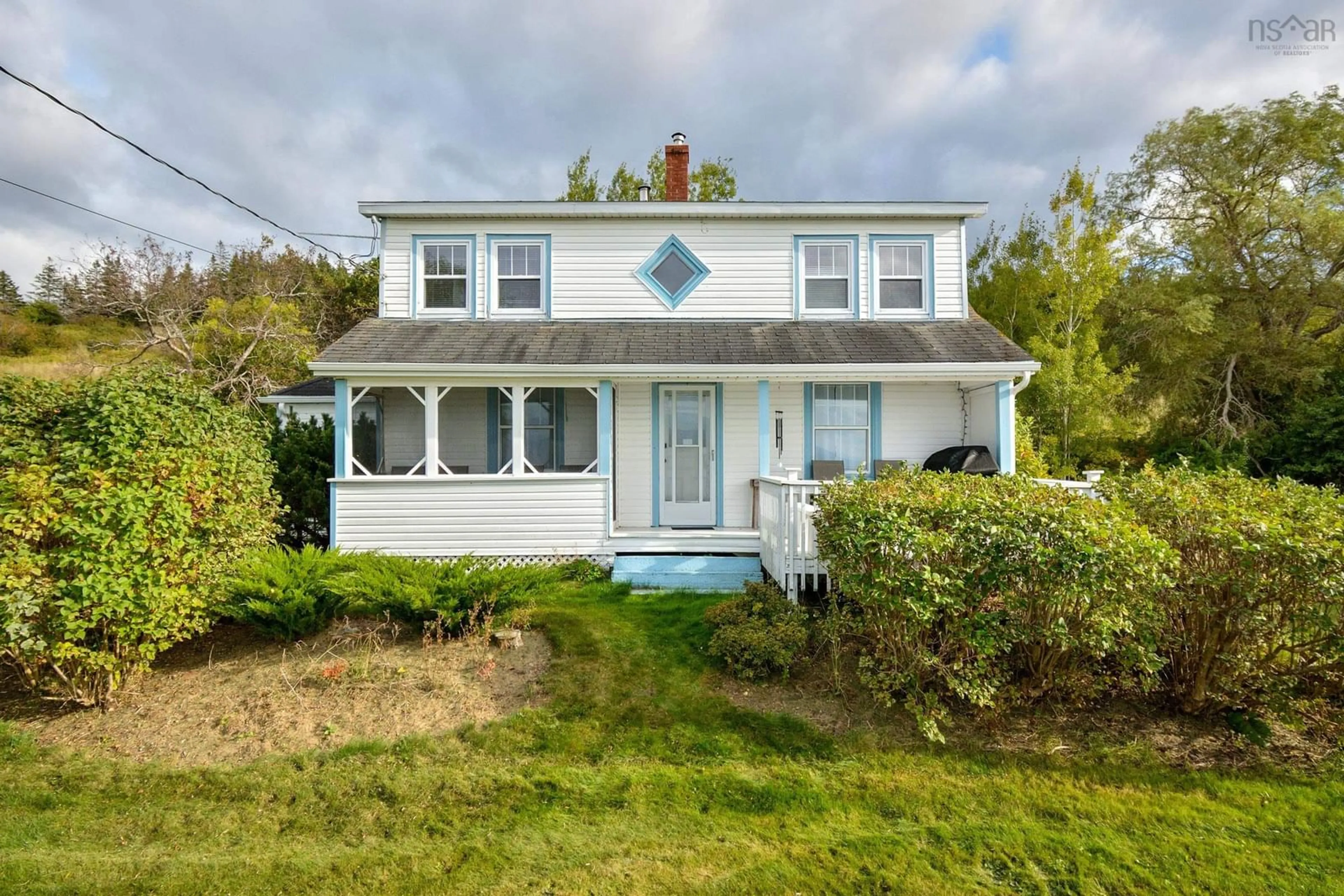 Home with vinyl exterior material, street for 15398 Highway 4, Johnstown Nova Scotia B0E 3B0