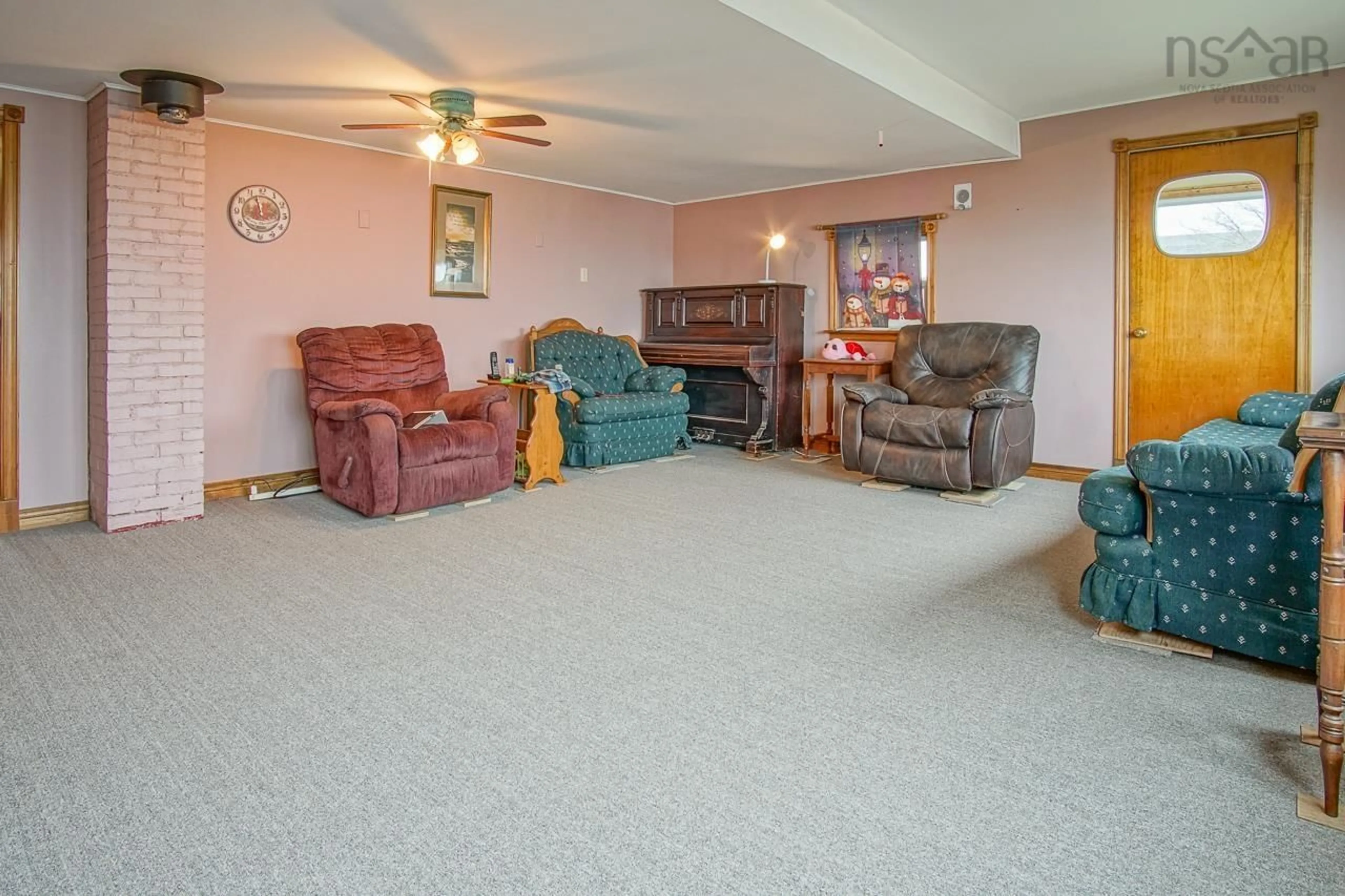 Living room with furniture, unknown for 22 Pent Rd, Harbourville Nova Scotia B0P 1E0