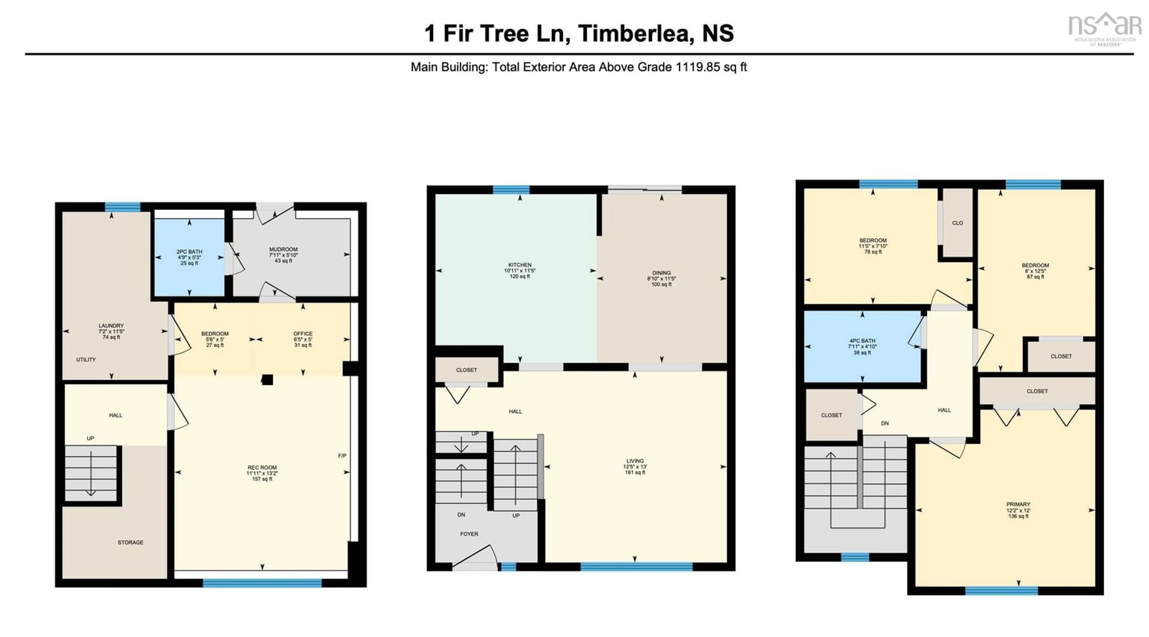 Floor plan for 1 Fir Tree Lane, Halifax Nova Scotia B3T 1J9