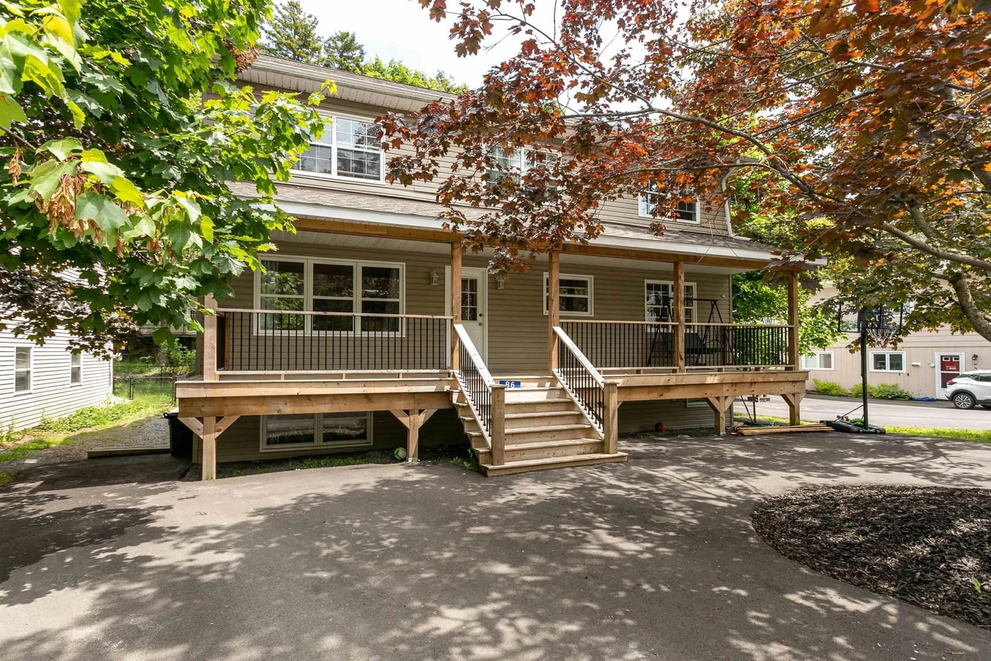 Home with vinyl exterior material, street for 84/86 Woodbury Dr, Halifax Nova Scotia B3M 1Z5