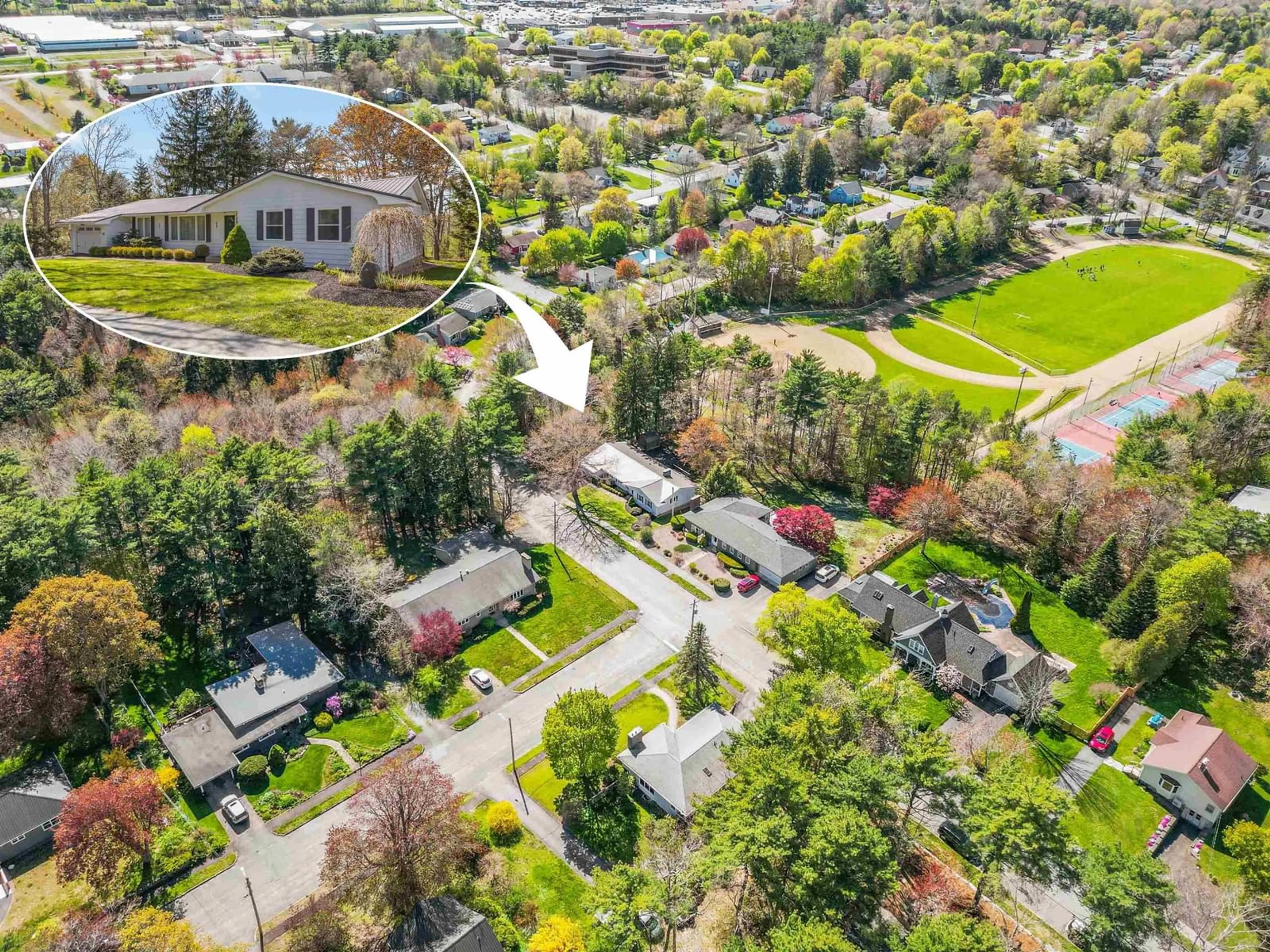 A pic from outside/outdoor area/front of a property/back of a property/a pic from drone, street for 108 Crescent St, Bridgewater Nova Scotia B4V 2C7