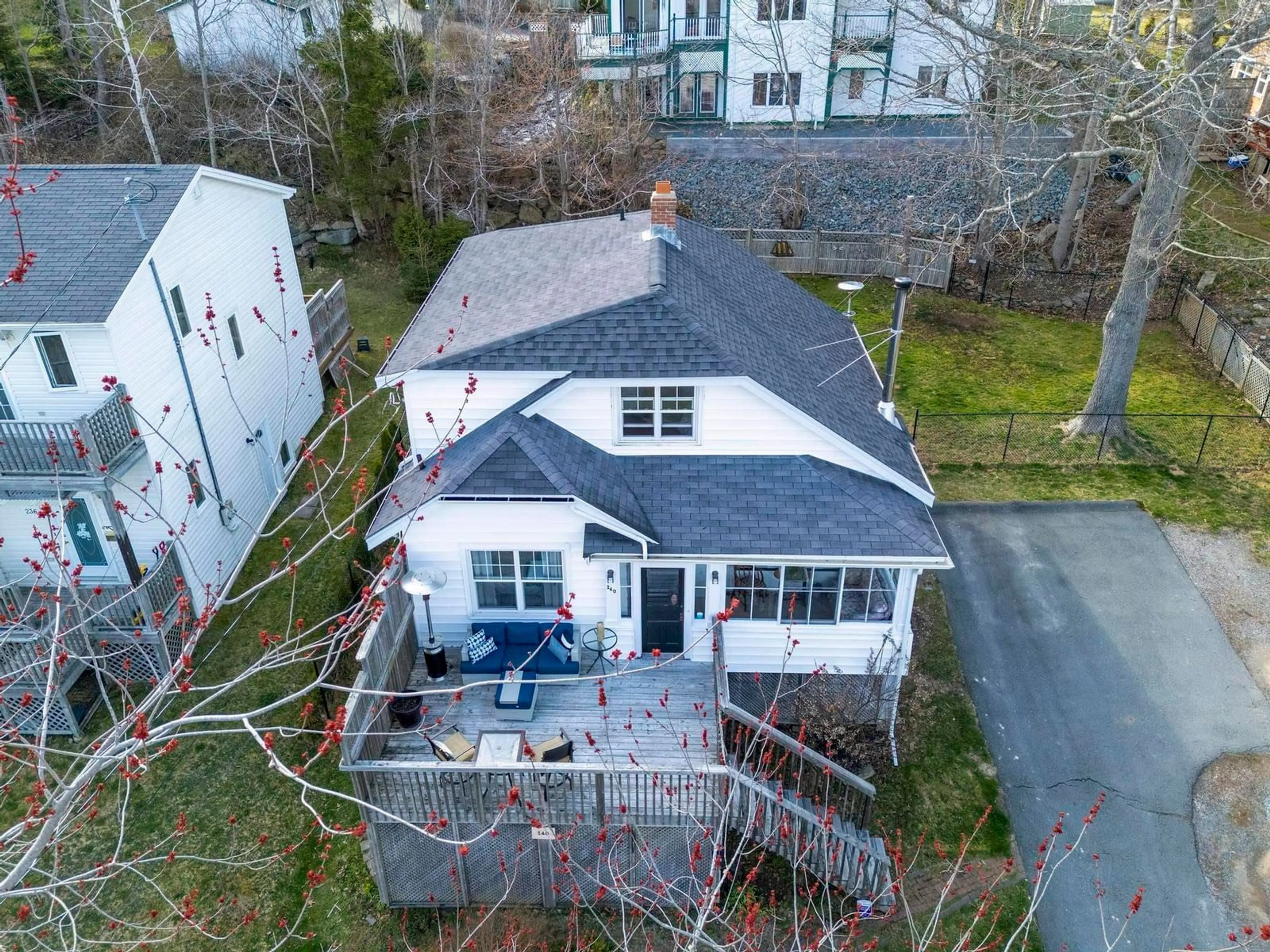 A pic from outside/outdoor area/front of a property/back of a property/a pic from drone, street for 240 High St, Bedford Nova Scotia B4A 1M6