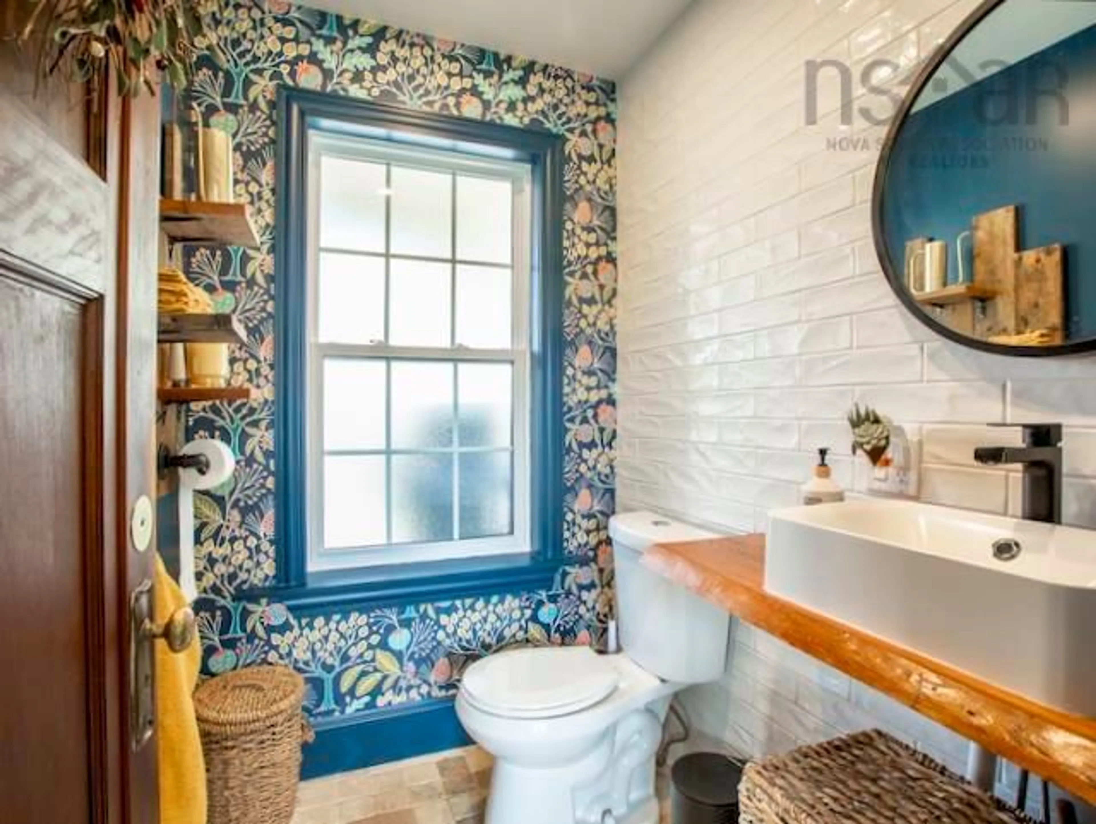 Contemporary bathroom, ceramic/tile floor for 6 Hall Rd, Waverley Nova Scotia B2R 1N2
