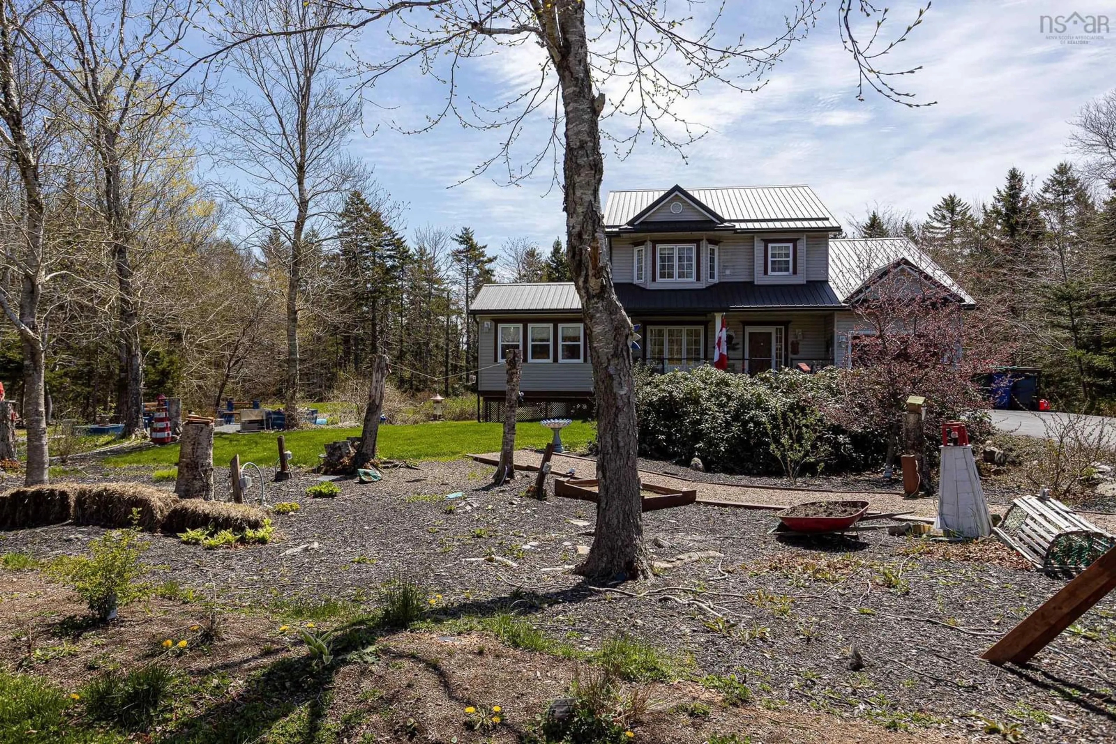 A pic from outside/outdoor area/front of a property/back of a property/a pic from drone, water/lake/river/ocean view for 919 White Hills Run, Hammonds Plains Nova Scotia B4B 1V6