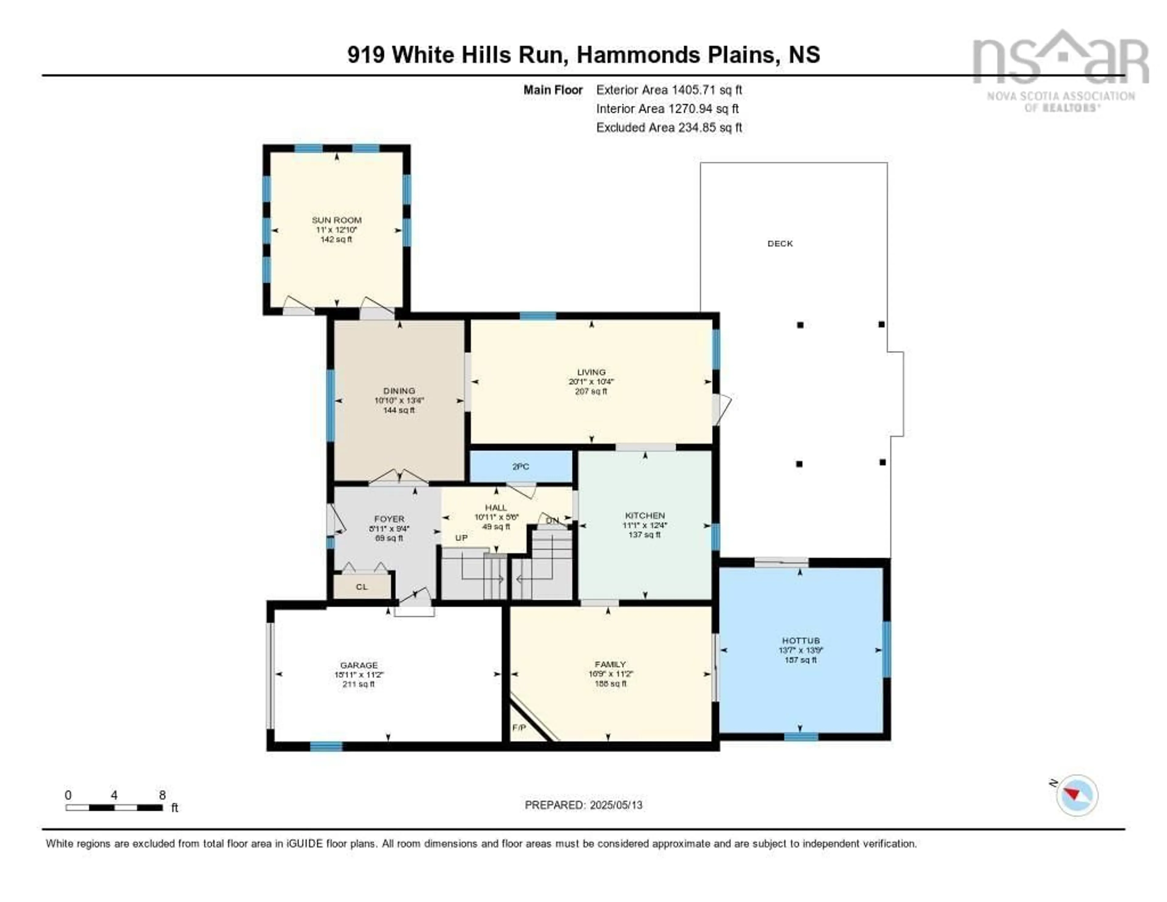 Floor plan for 919 White Hills Run, Hammonds Plains Nova Scotia B4B 1V6