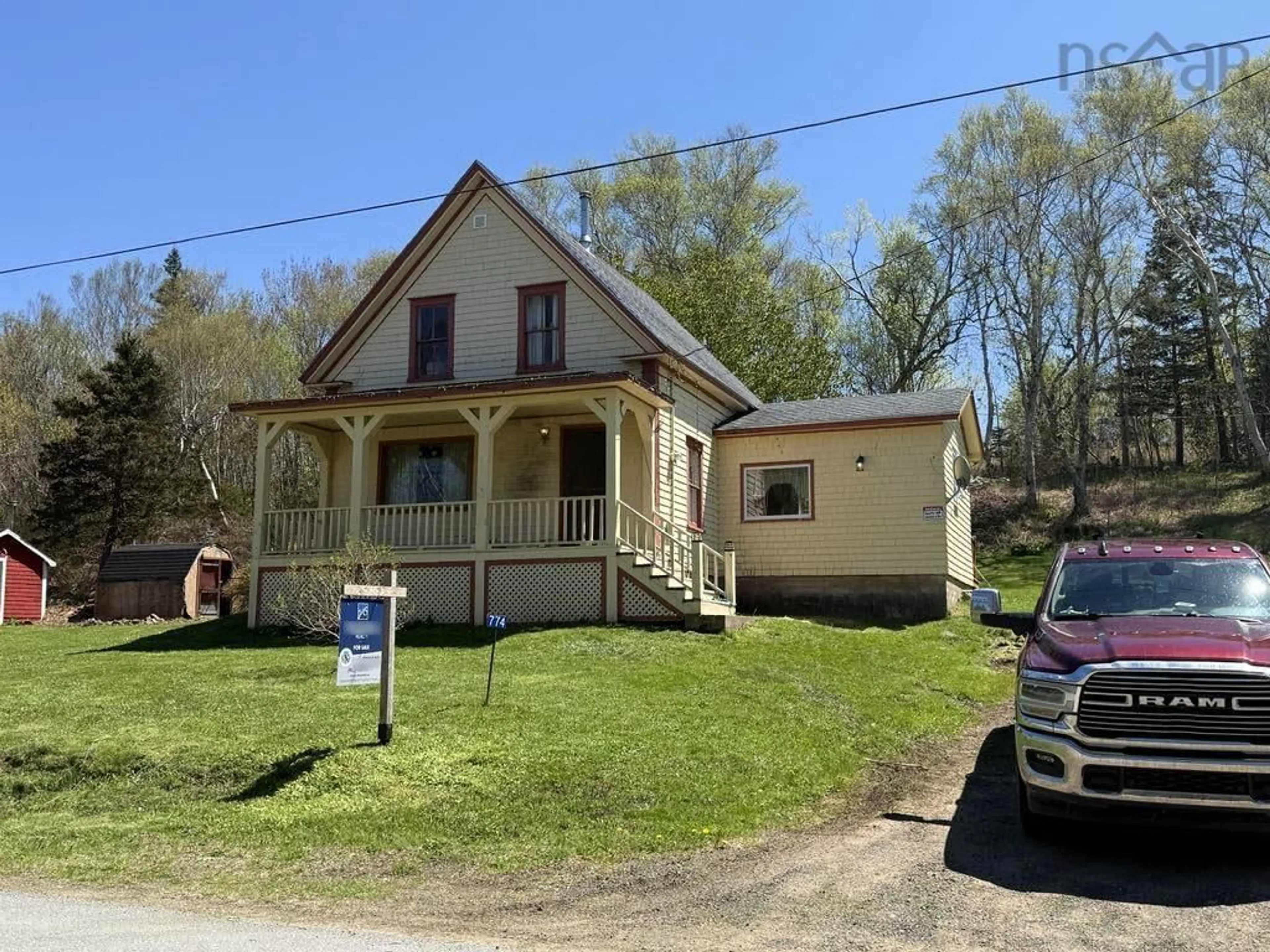 A pic from outside/outdoor area/front of a property/back of a property/a pic from drone, street for 774 Brinton Rd, Port Lorne Nova Scotia B0S 1R0
