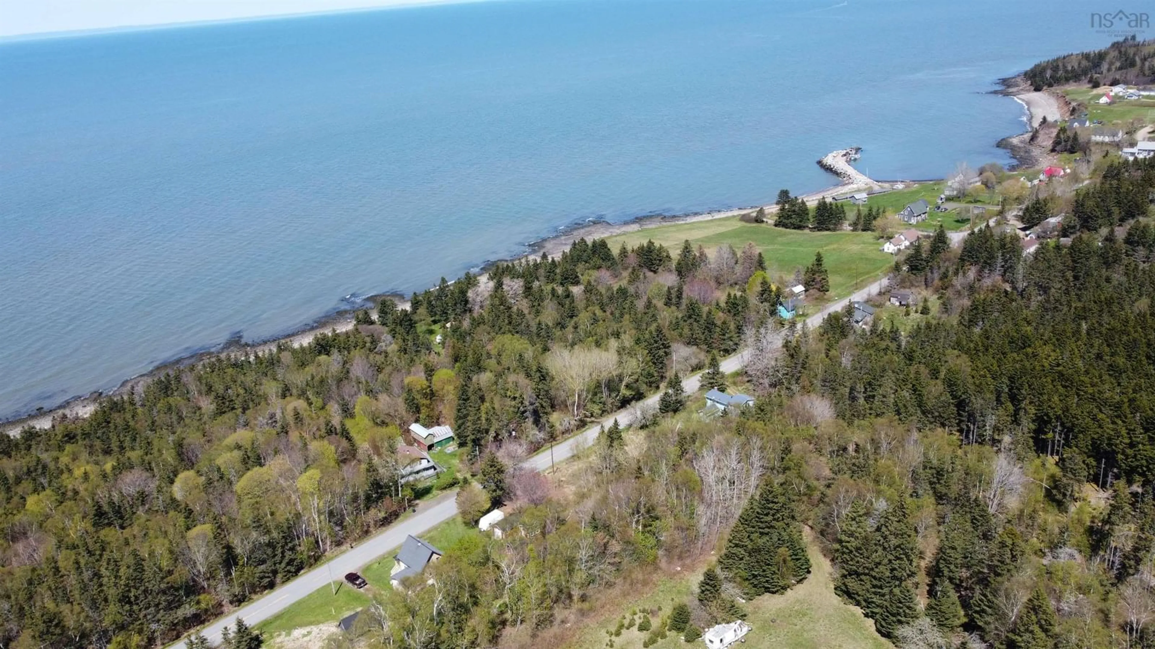 A pic from outside/outdoor area/front of a property/back of a property/a pic from drone, water/lake/river/ocean view for 774 Brinton Rd, Port Lorne Nova Scotia B0S 1R0