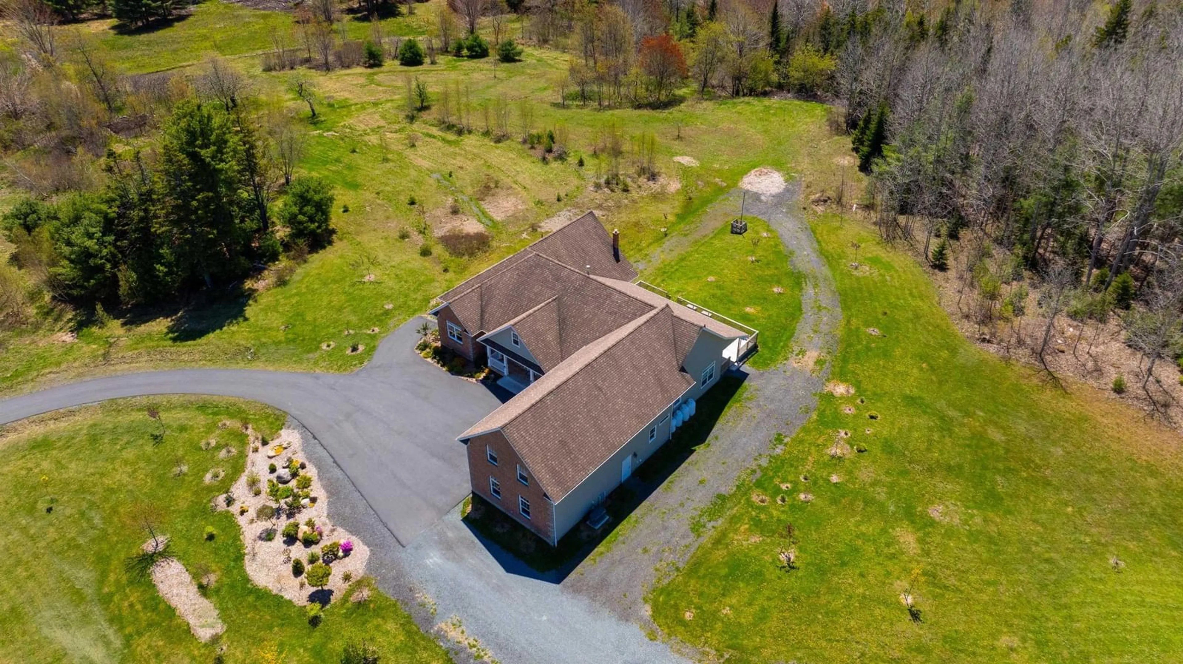 A pic from outside/outdoor area/front of a property/back of a property/a pic from drone, building for 4395 Highway 325, Newcombville Nova Scotia B4V 7W1