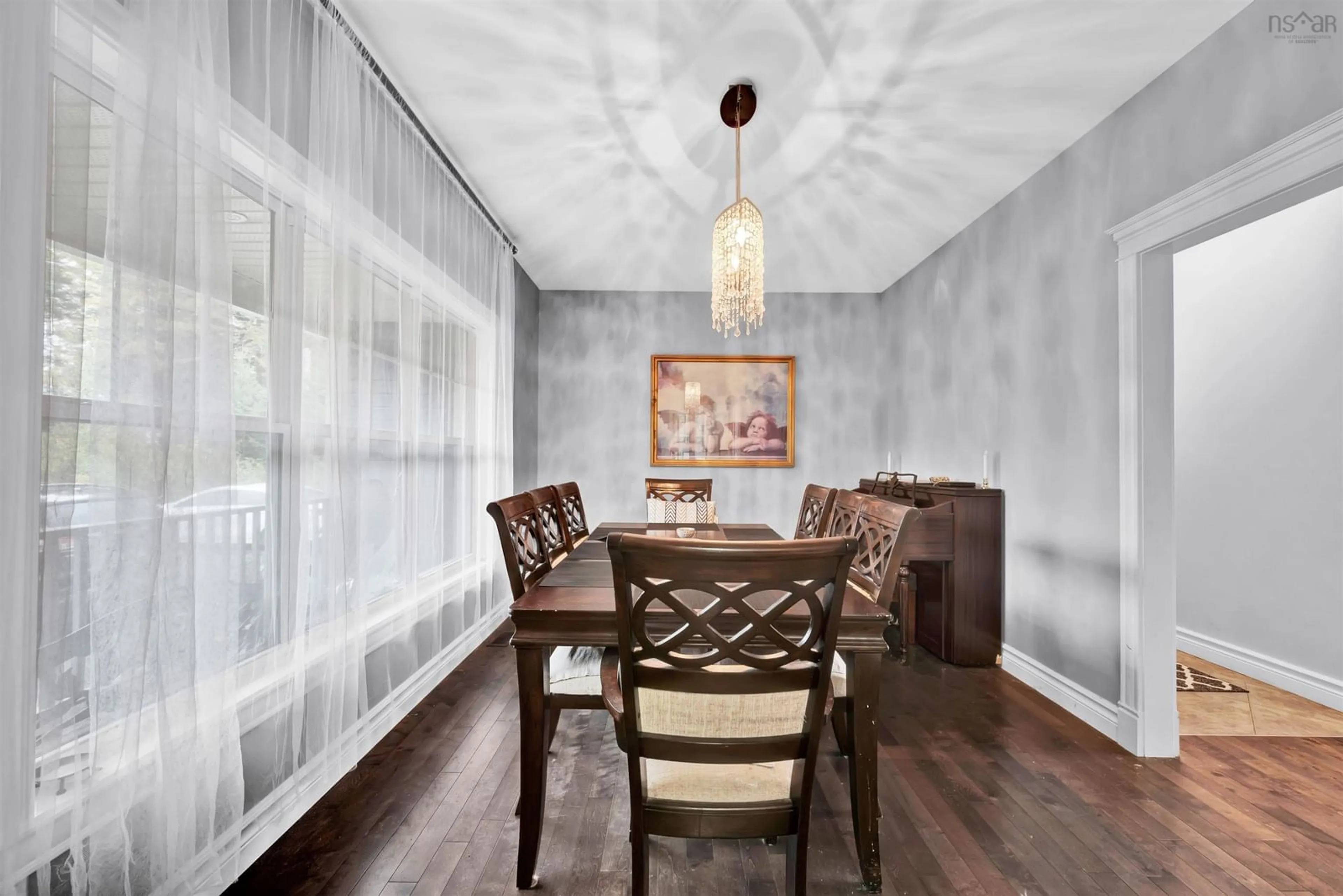 Dining room, wood/laminate floor for 142 Voyager Way, Hammonds Plains Nova Scotia B4B 0N1