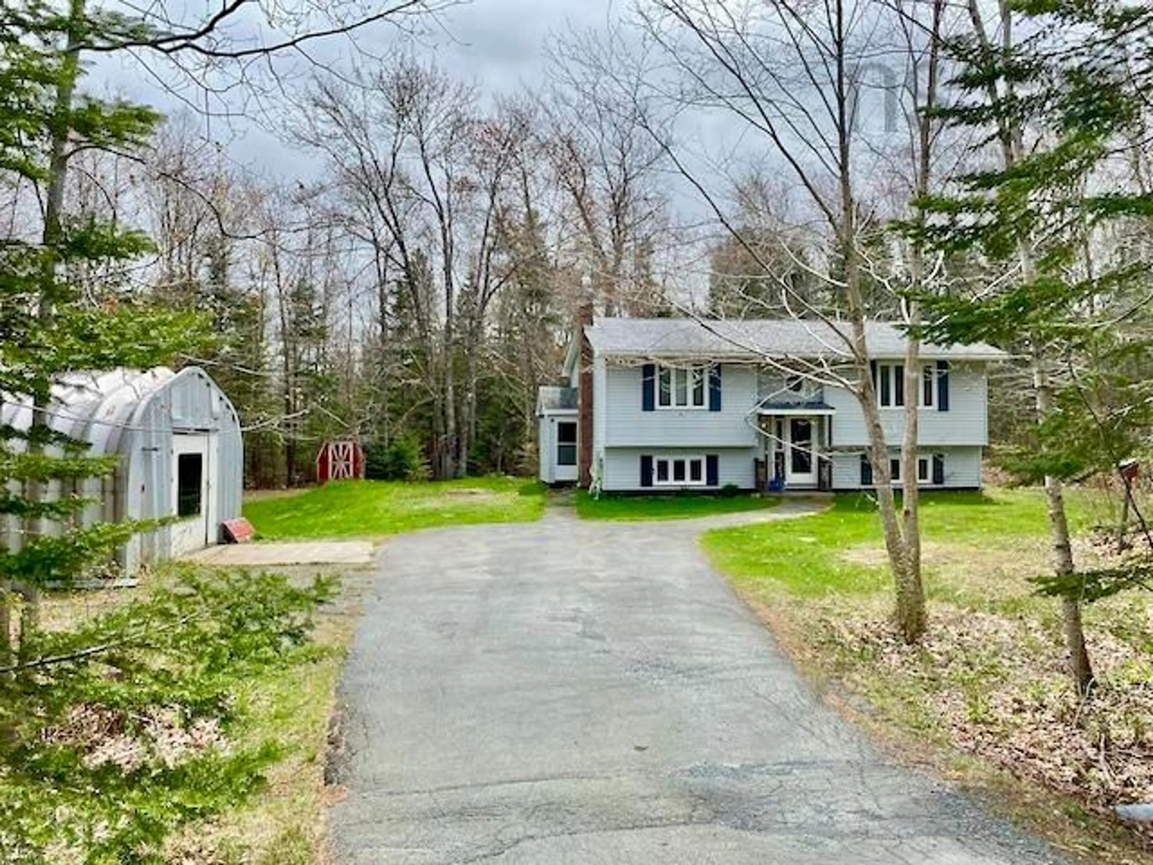 A pic from outside/outdoor area/front of a property/back of a property/a pic from drone, street for 1 West Ave, Beaver Bank Nova Scotia B4G 1E4