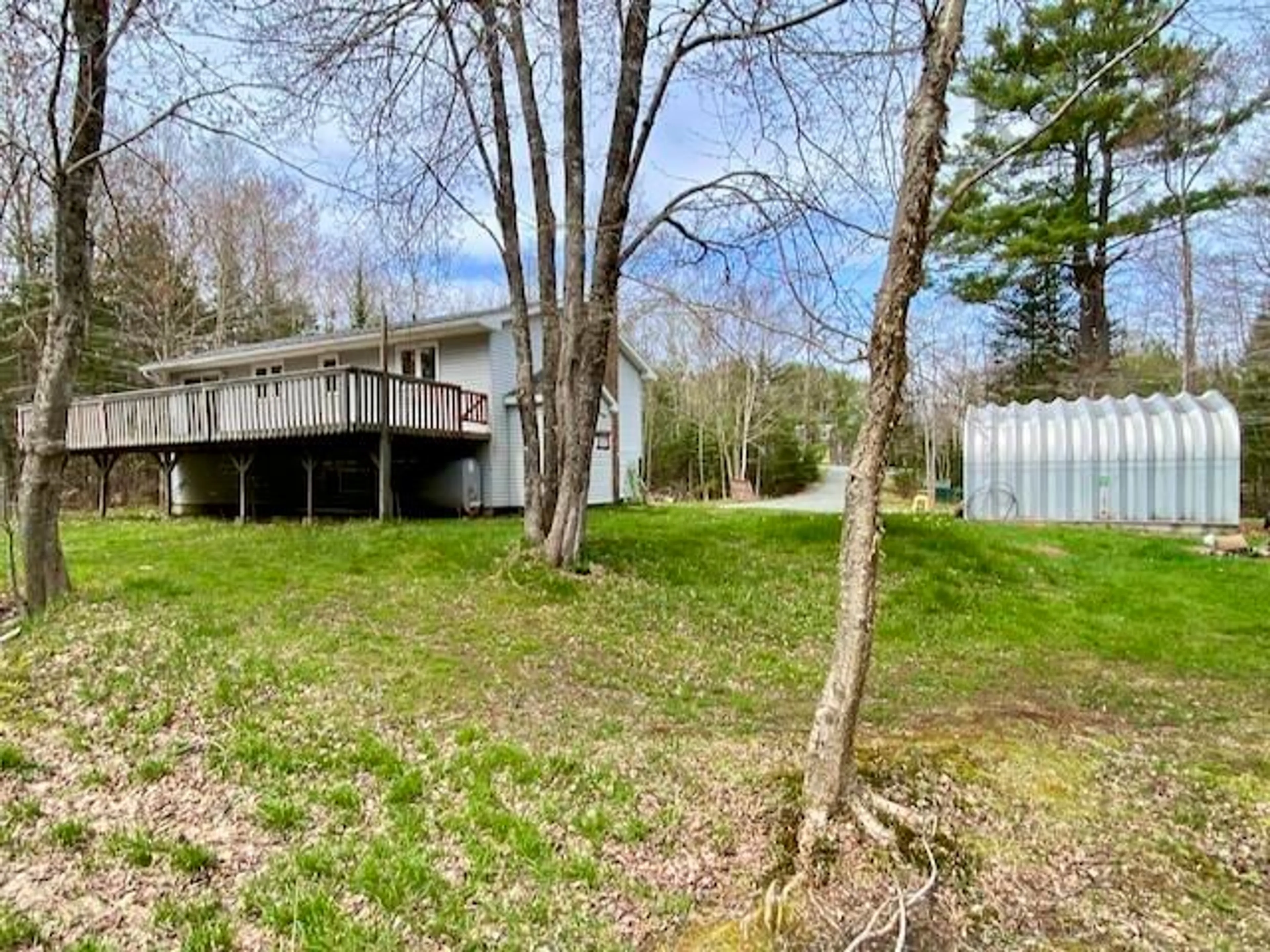A pic from outside/outdoor area/front of a property/back of a property/a pic from drone, unknown for 1 West Ave, Beaver Bank Nova Scotia B4G 1E4
