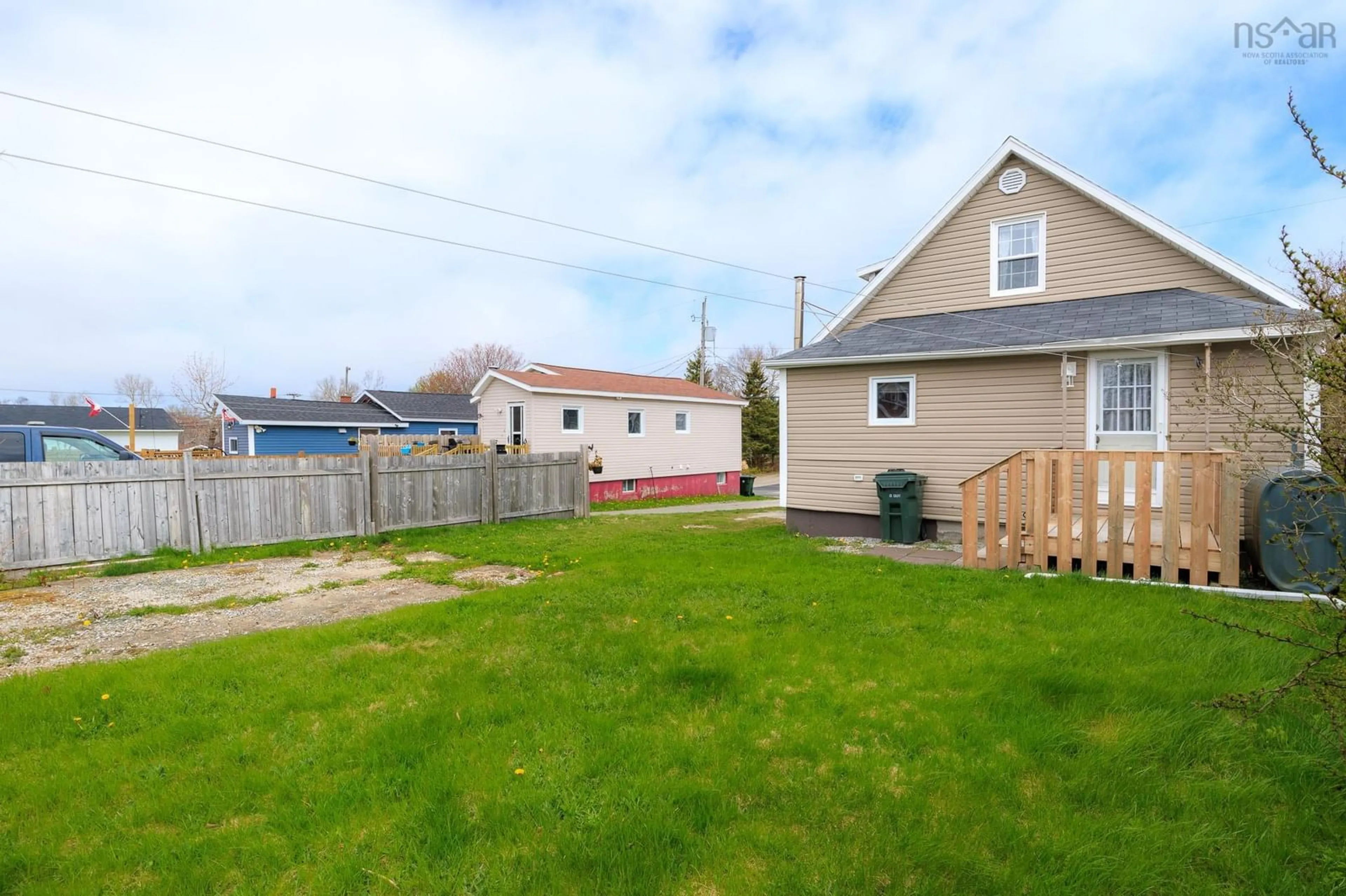 A pic from outside/outdoor area/front of a property/back of a property/a pic from drone, street for 16 Dragatis Street, Glace Bay Nova Scotia B1A 2B5