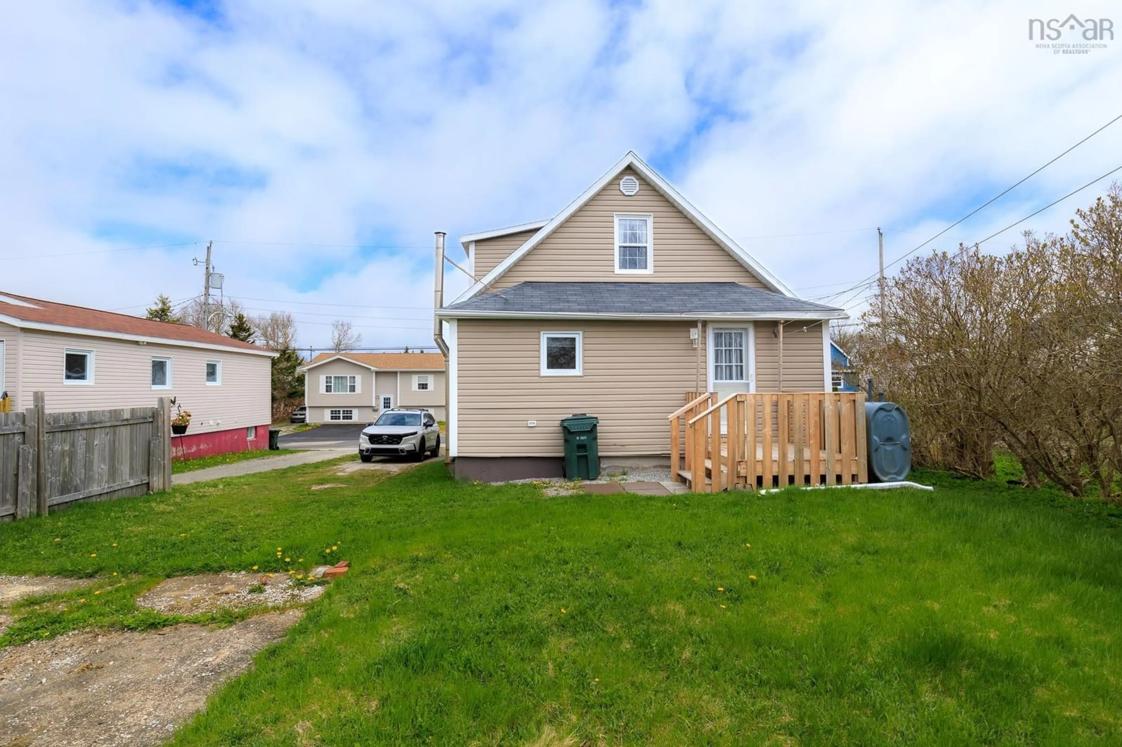 A pic from outside/outdoor area/front of a property/back of a property/a pic from drone, street for 16 Dragatis Street, Glace Bay Nova Scotia B1A 2B5