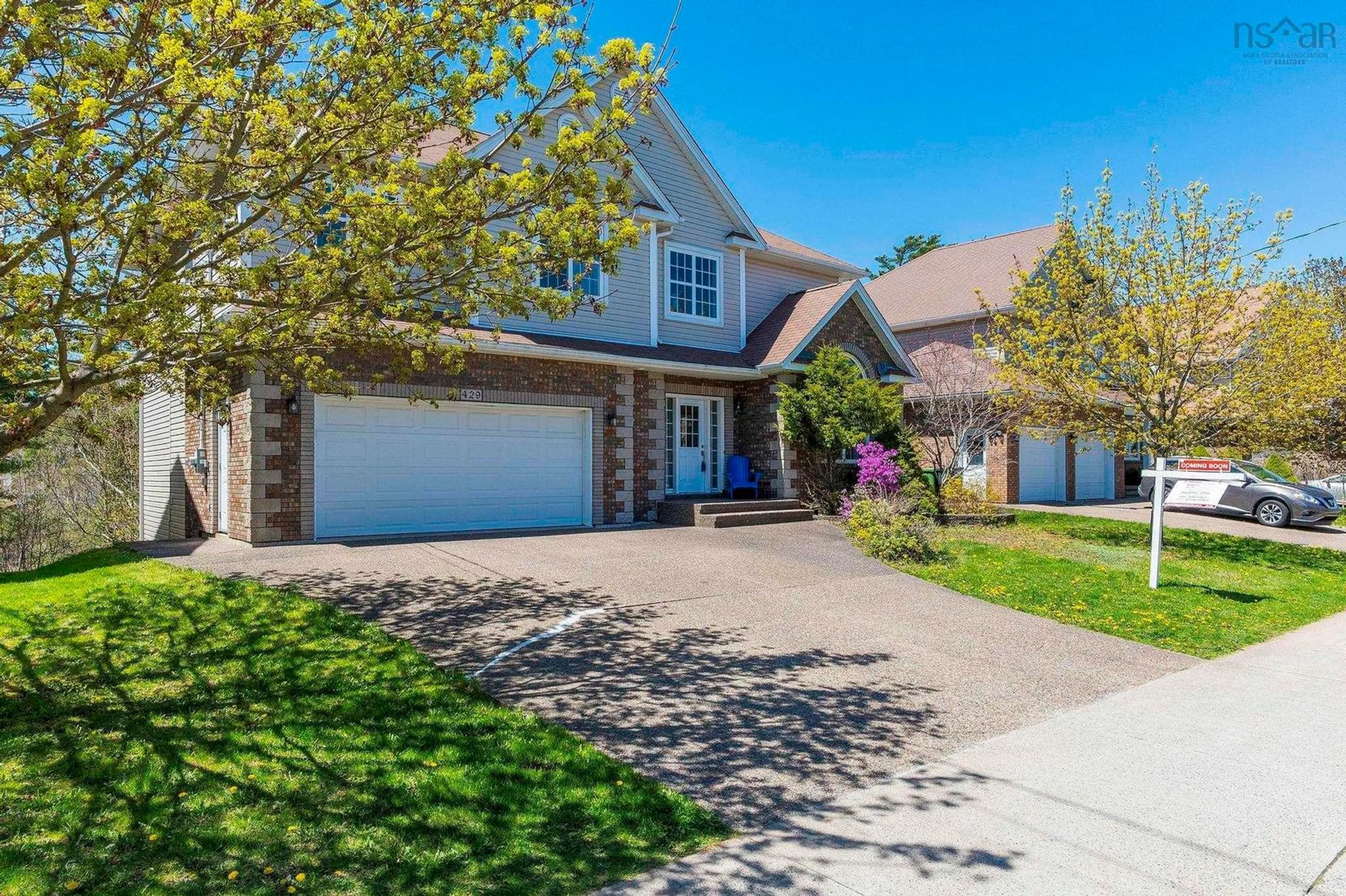 Home with vinyl exterior material, street for 429 Southgate Dr, Bedford Nova Scotia B4A 0B9
