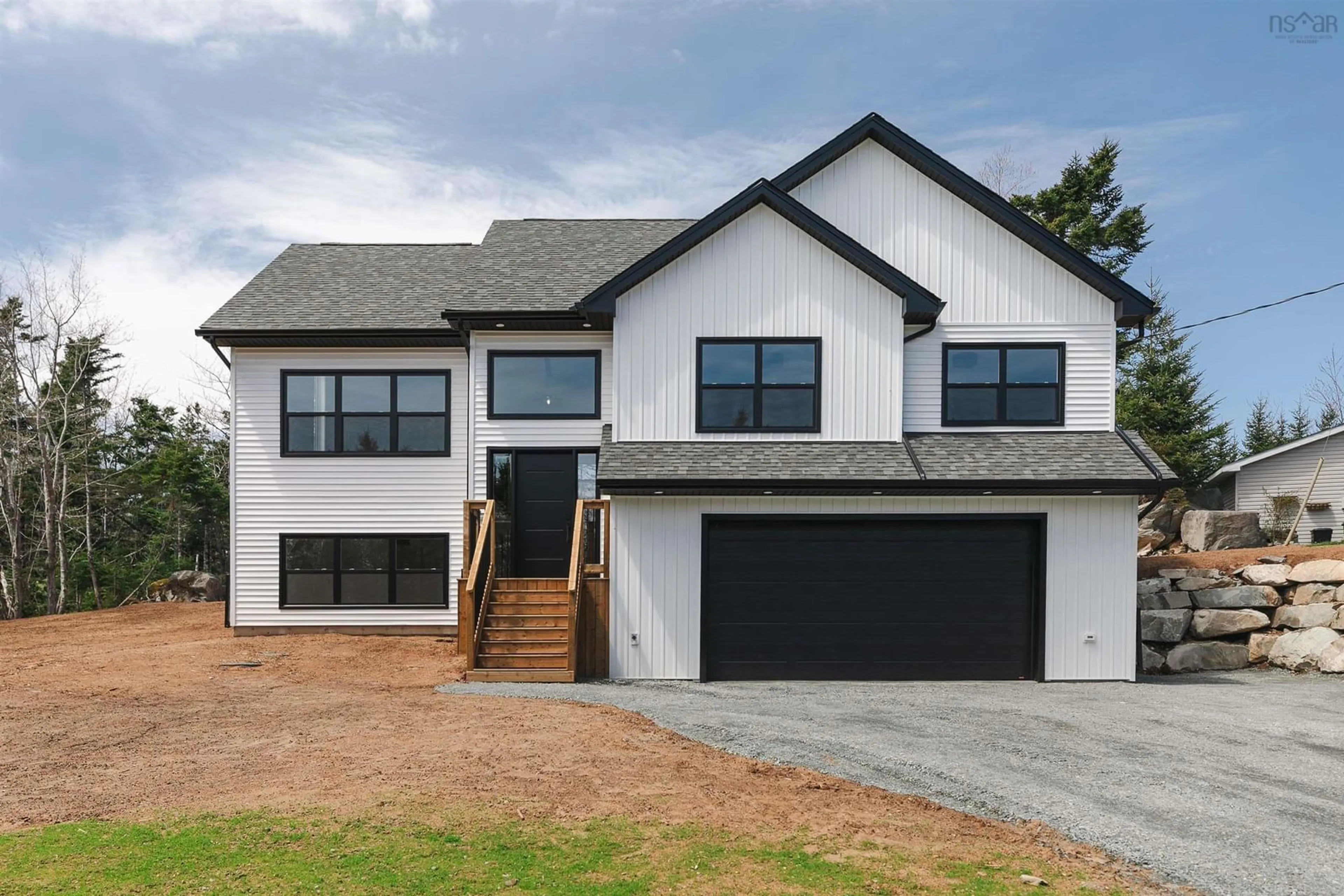 Home with vinyl exterior material, street for 79 David Dr, Lawrencetown Nova Scotia B2Z 1R7