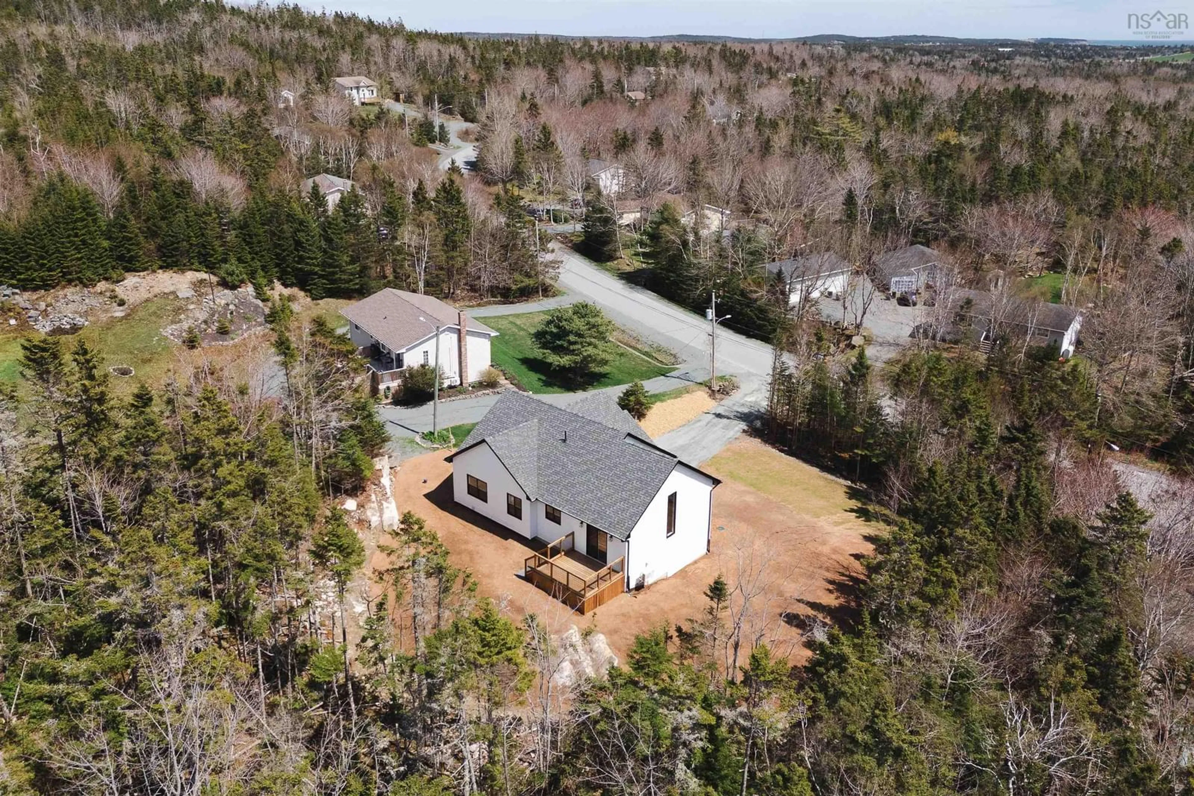 A pic from outside/outdoor area/front of a property/back of a property/a pic from drone, unknown for 79 David Dr, Lawrencetown Nova Scotia B2Z 1R7