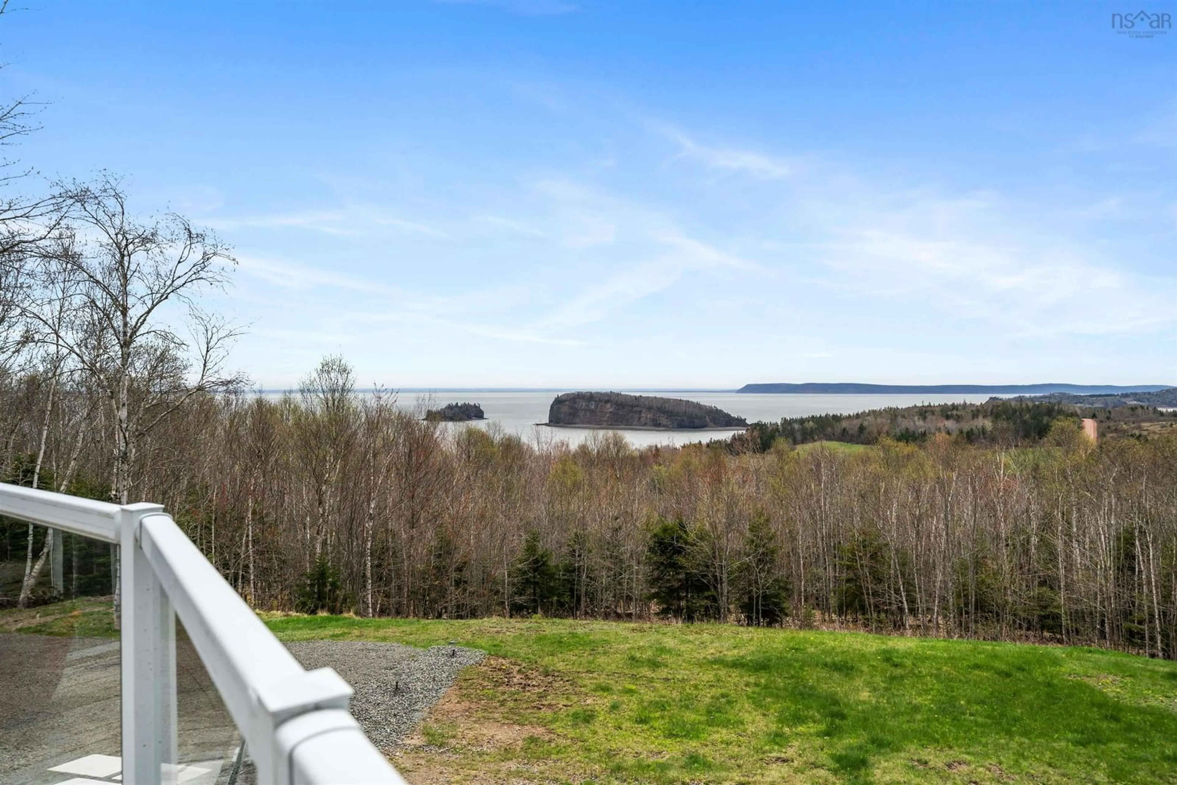 A pic from outside/outdoor area/front of a property/back of a property/a pic from drone, water/lake/river/ocean view for 59 Spring Tide Lane, Two Islands Nova Scotia B0M 1S0