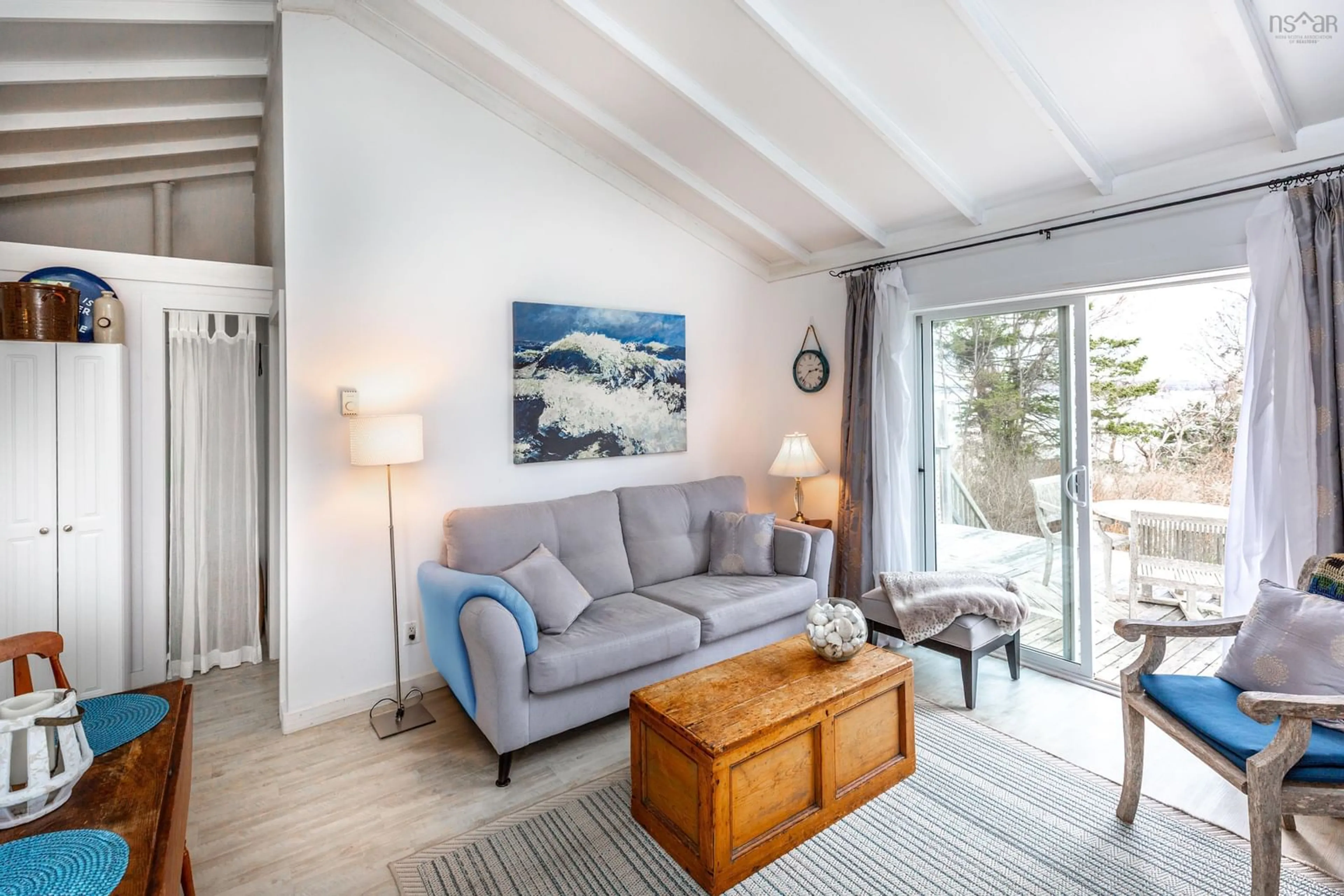 Living room with furniture, unknown for 121 Carters Beach Rd, Port Mouton Nova Scotia B0T 1T0