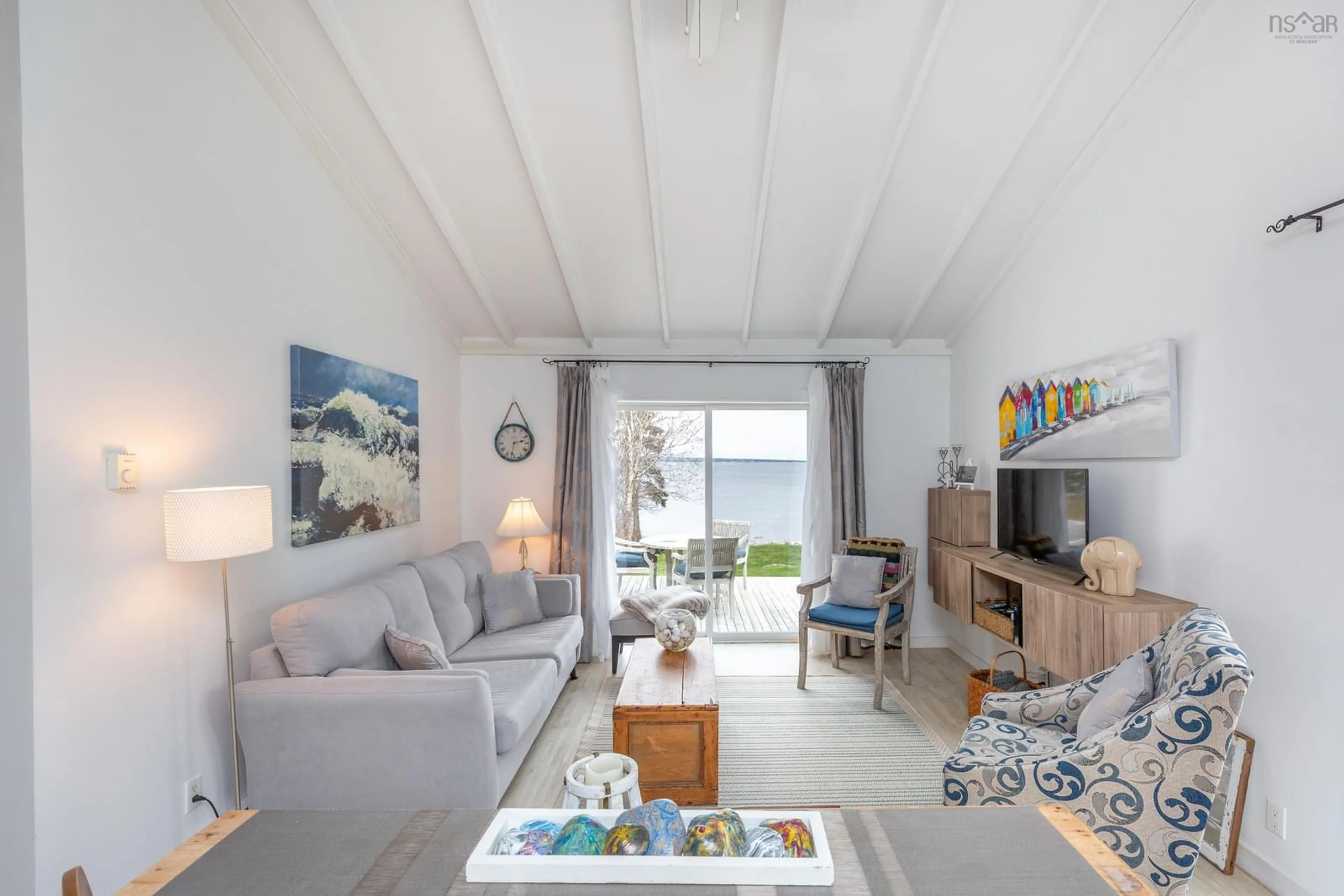 Living room with furniture, unknown for 121 Carters Beach Rd, Port Mouton Nova Scotia B0T 1T0
