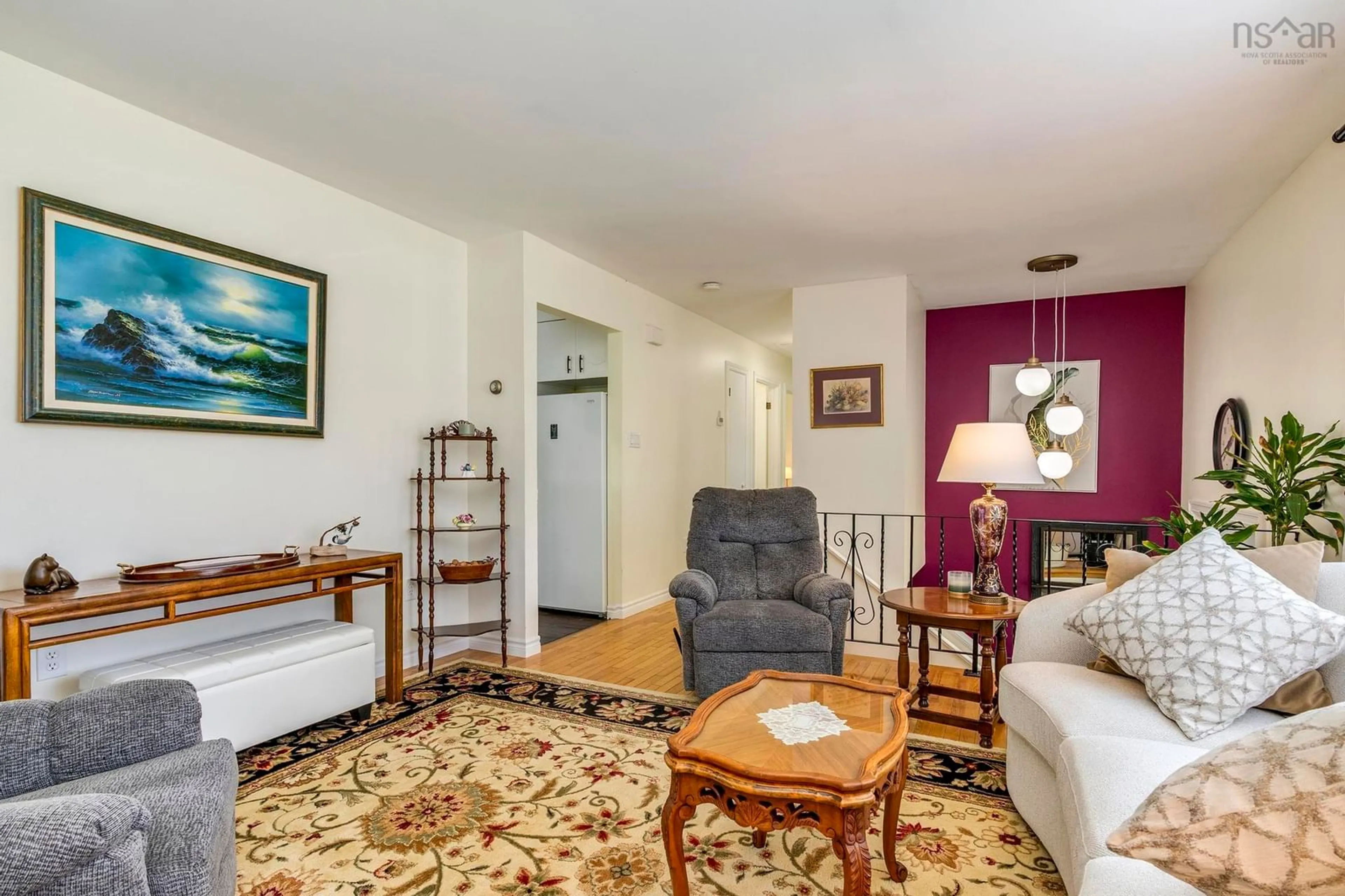 Living room with furniture, unknown for 16 Rand St, Hantsport Nova Scotia B0P 1P0