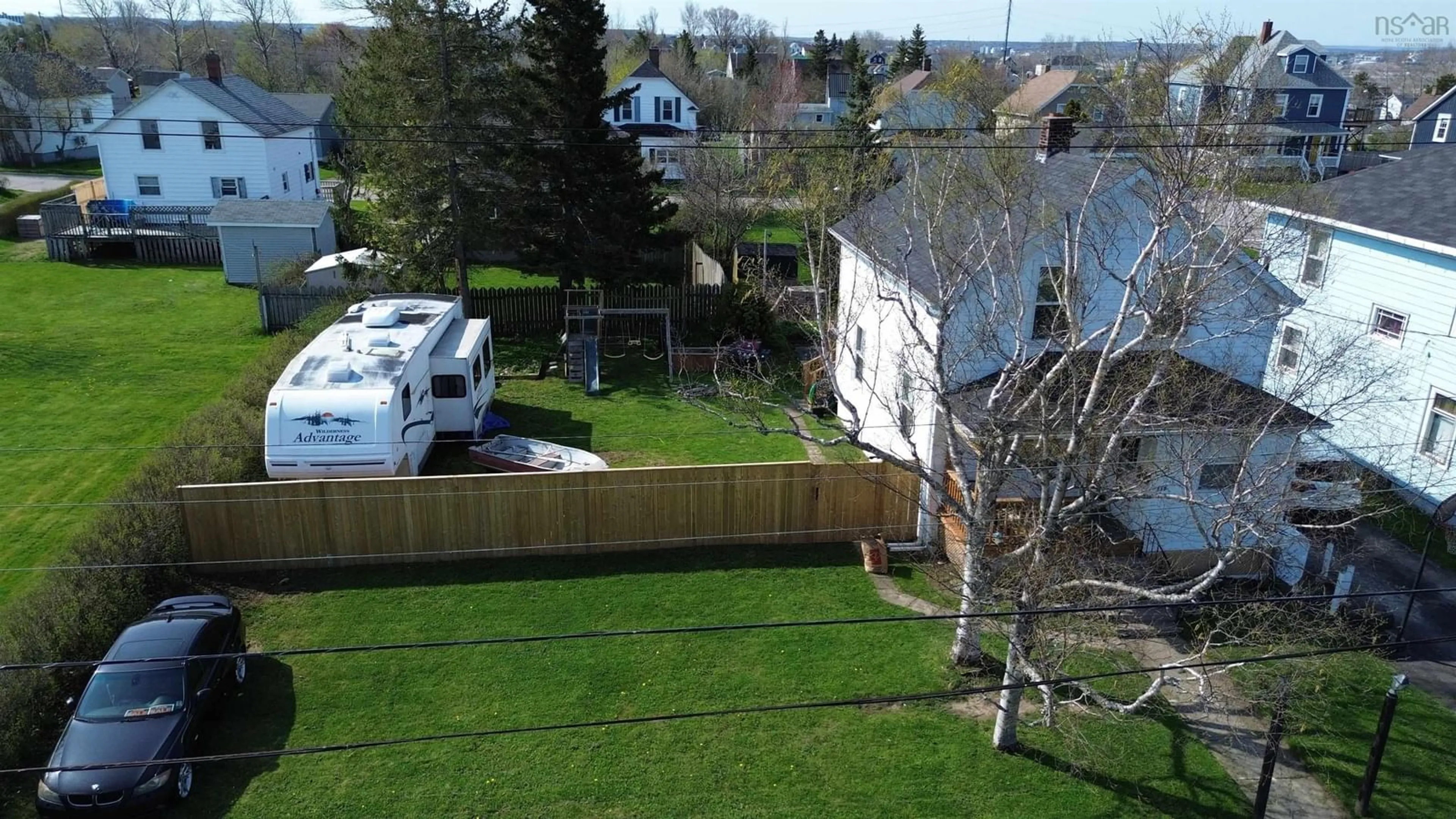 A pic from outside/outdoor area/front of a property/back of a property/a pic from drone, unknown for 130 Broadway Street, Sydney Nova Scotia B1N 2Y8